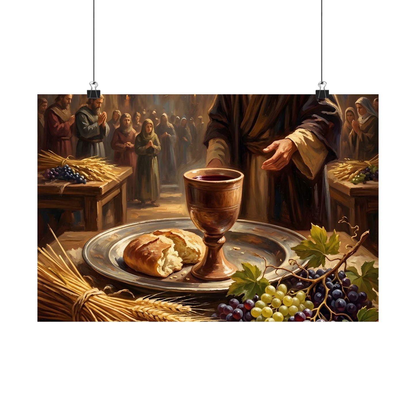 “The Harvest of Faith - Communion Still Life” - Poster