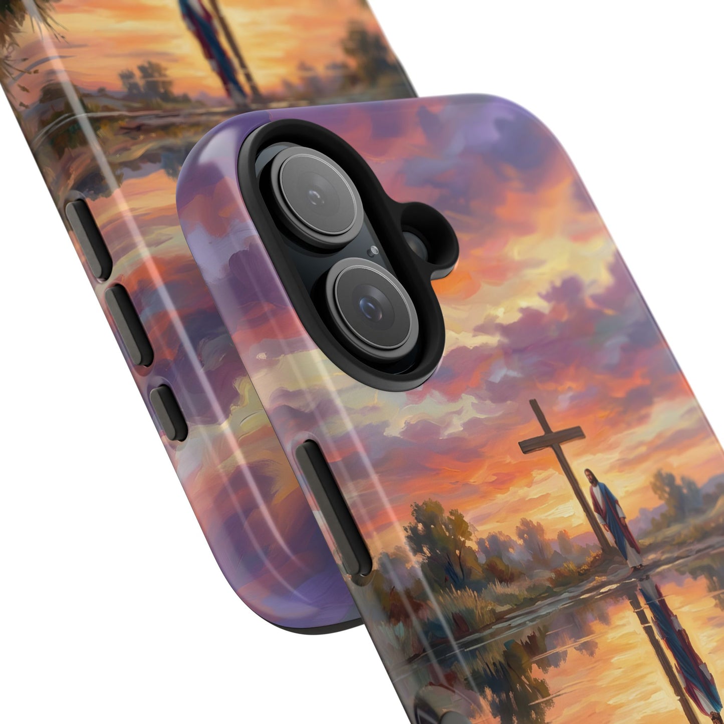 “Living Water - Cross Reflected at Dawn” - Phone Case