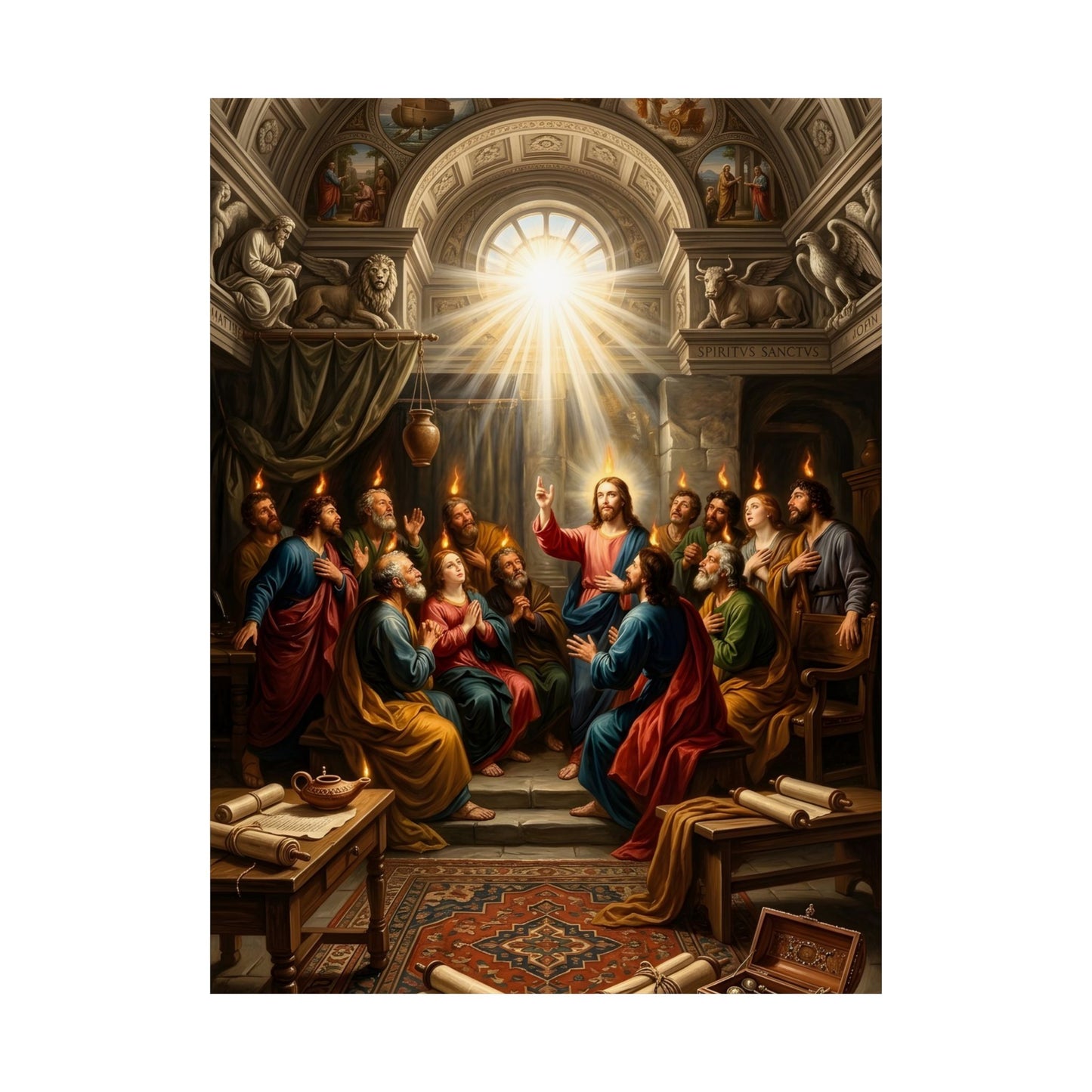 “Tongues of Fire - The Pentecost Outpouring” - Poster