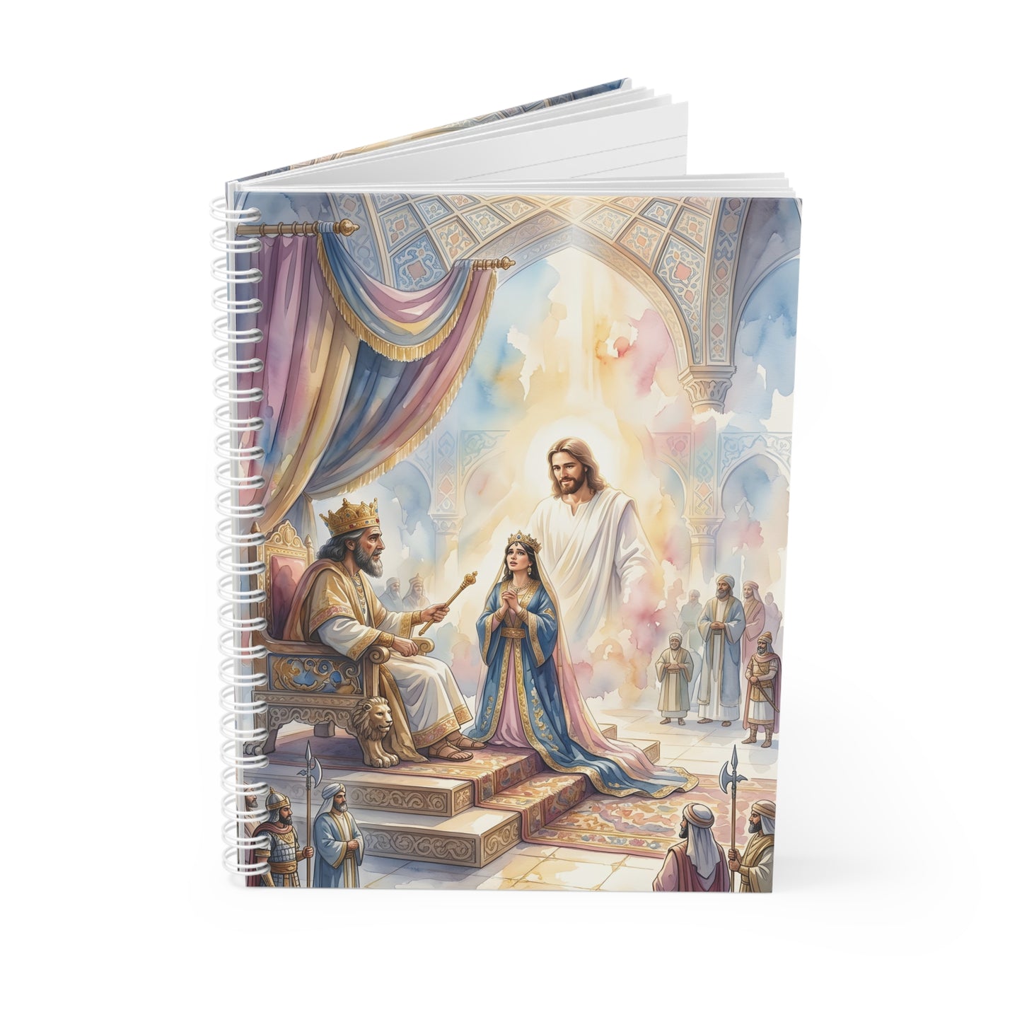 “For Such a Time - Esther Before Ahasuerus” - Spiral Notebook