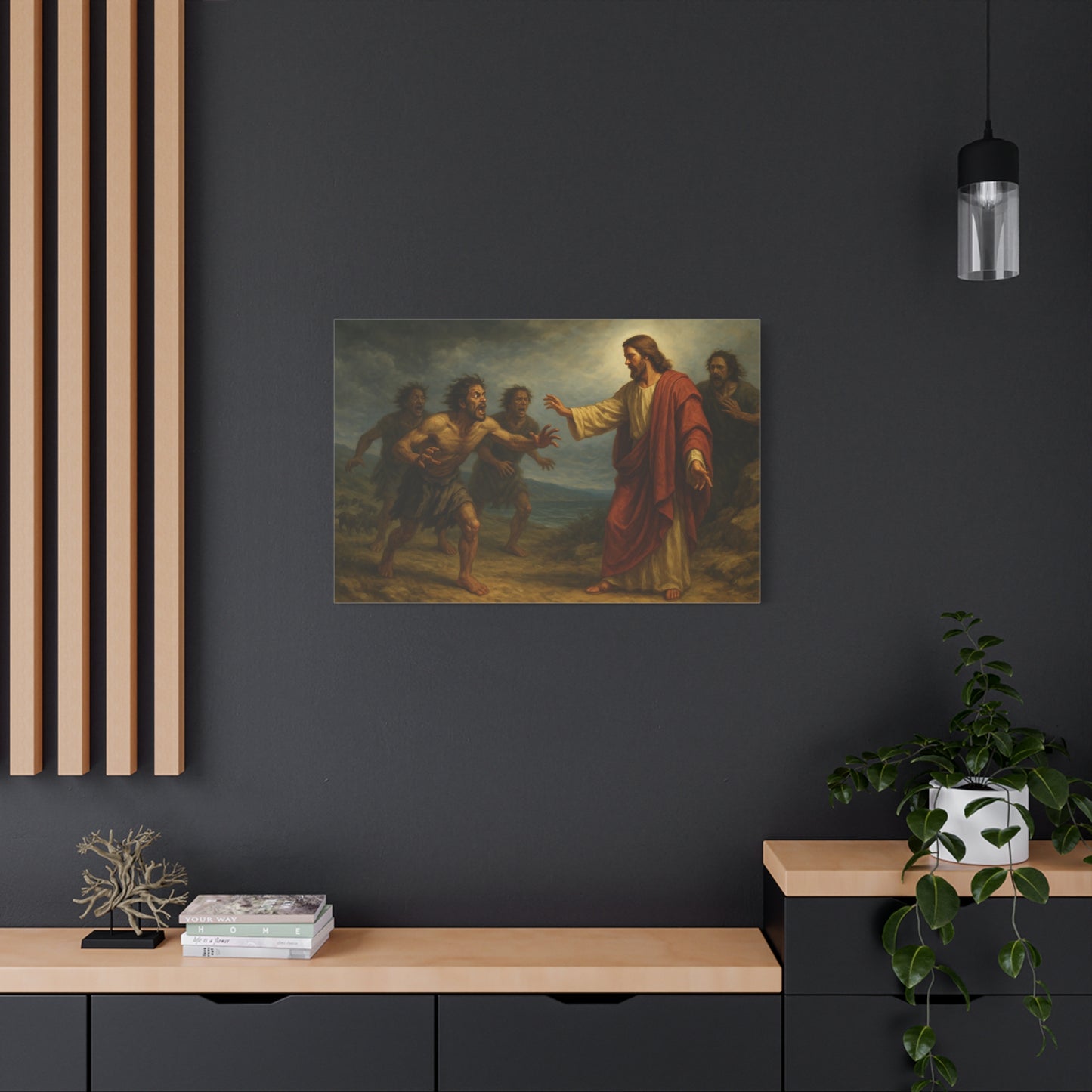 “Legion Cast Out – Jesus Heals the Possessed Man” - Canvas Art