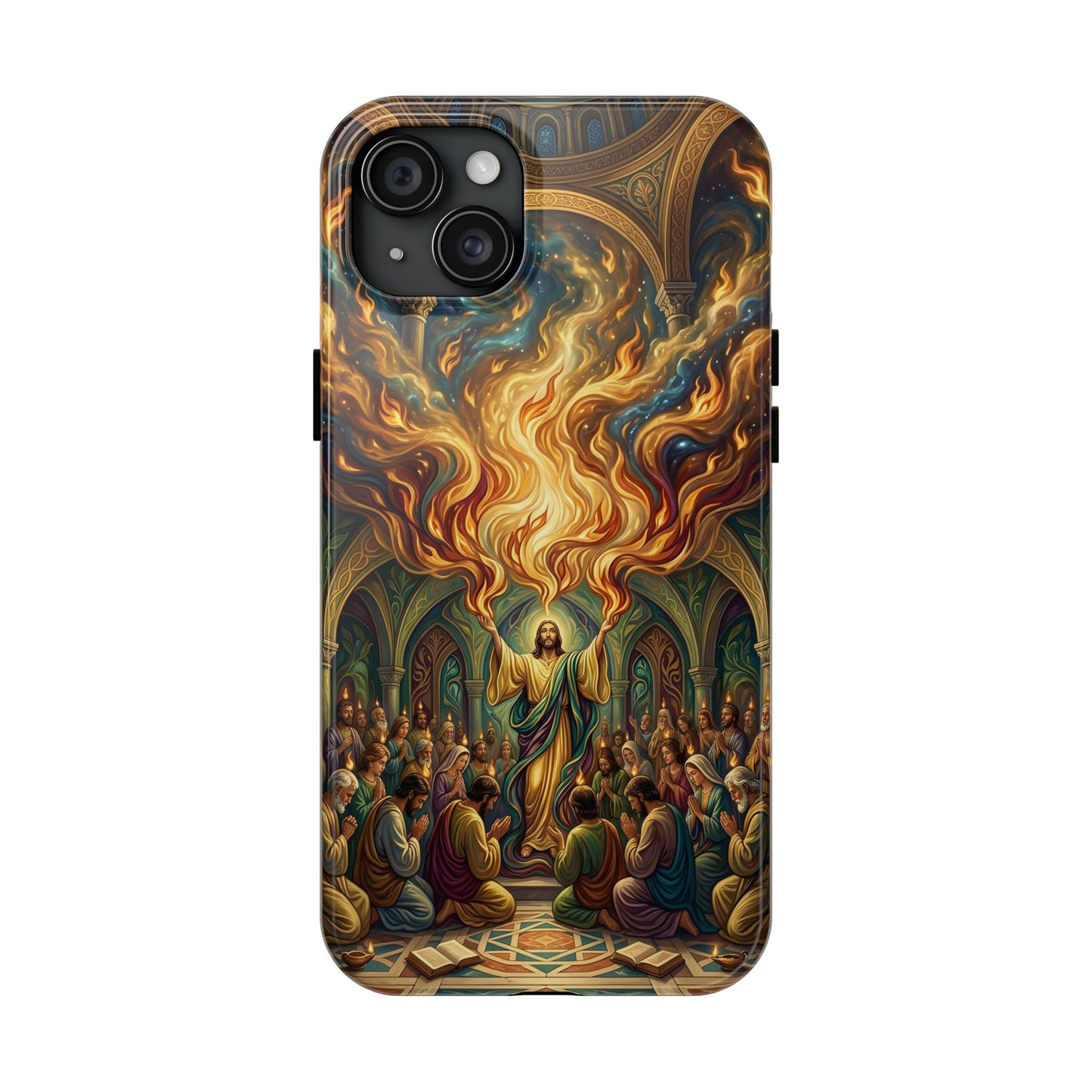 “Spirit Poured Out - Pentecost Flames Descending” - Phone Case