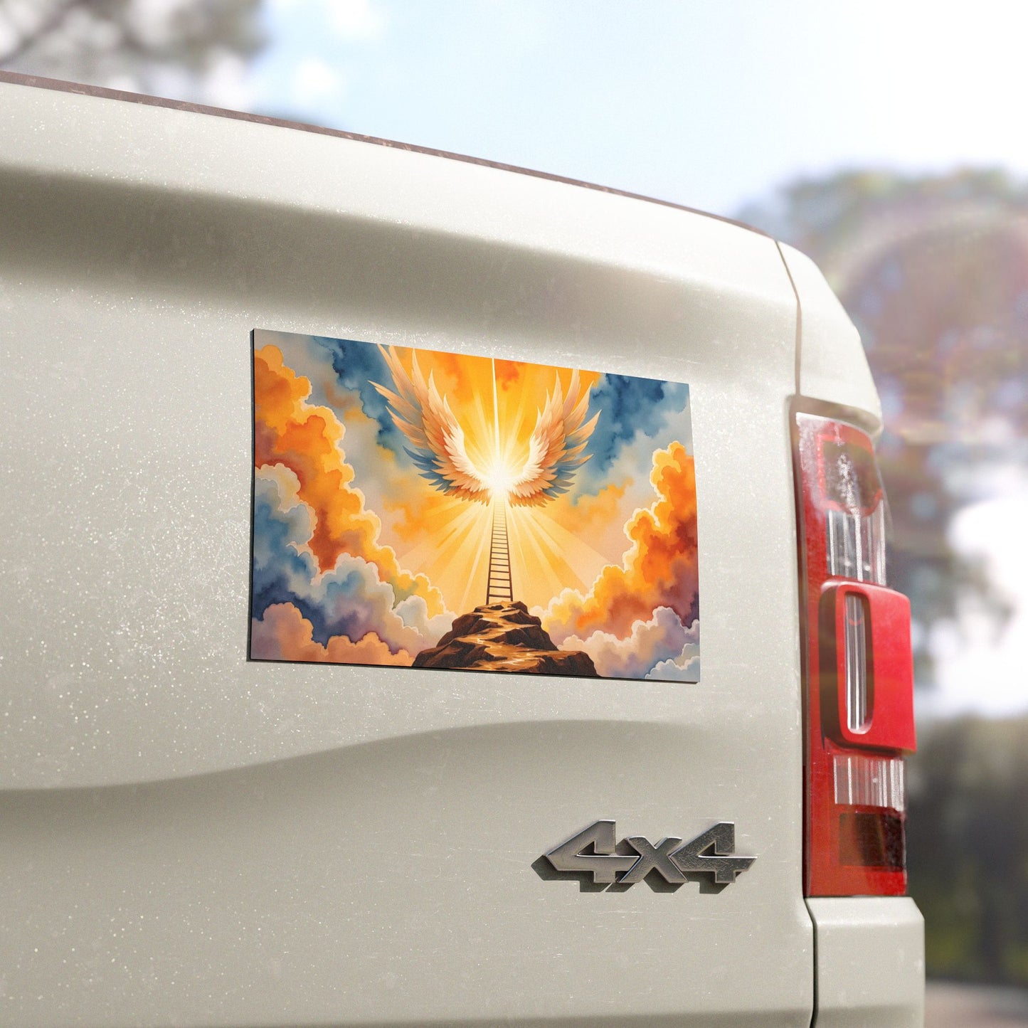 “Jacob's Gate - Angels Ascending and Descending” - Car Magnet