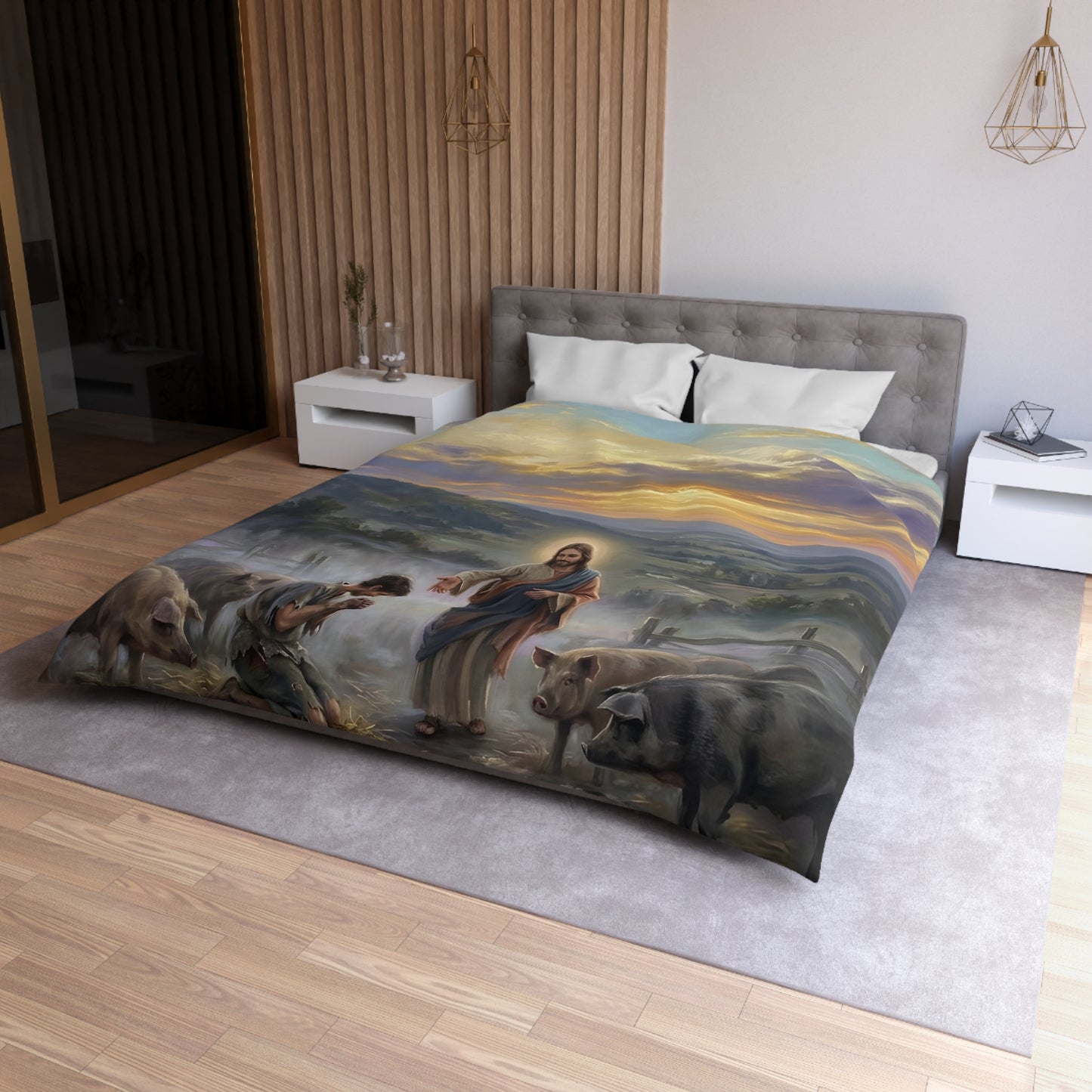 “Turning Point - The Prodigal Son's Repentance” - Duvet Cover