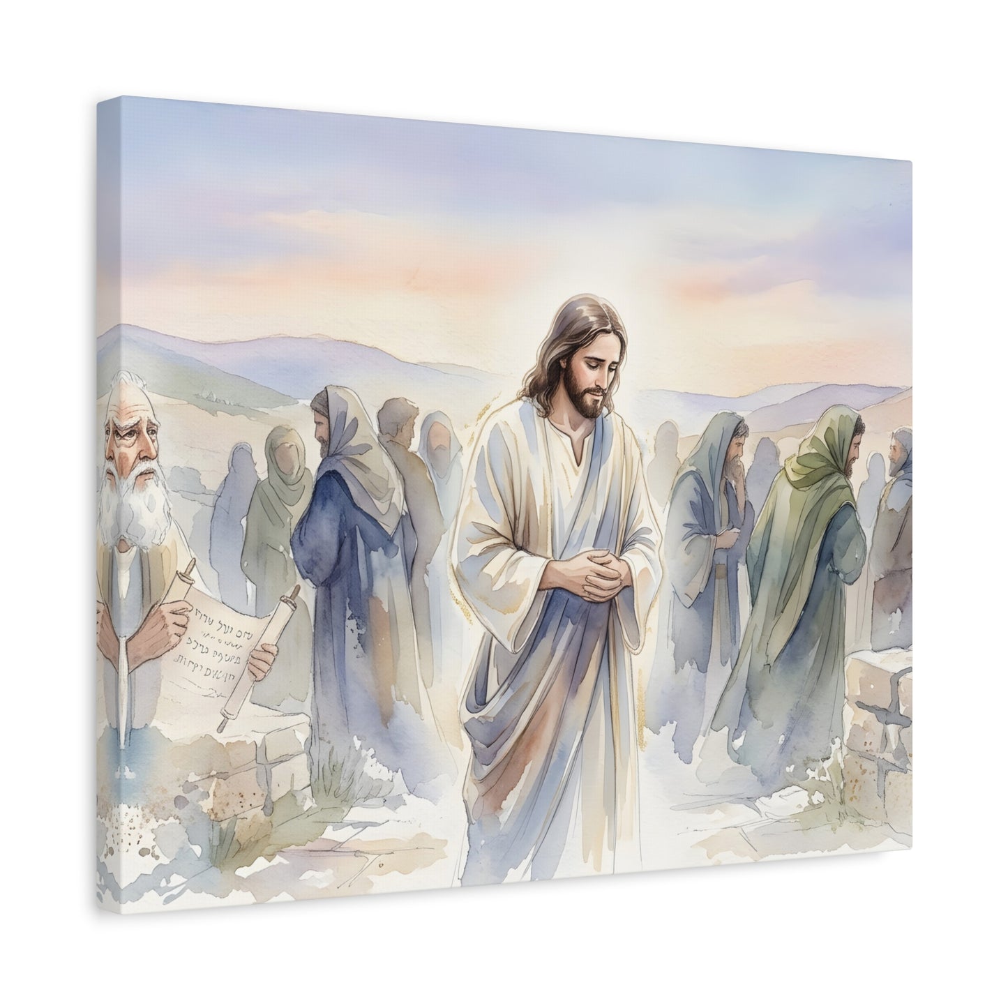 Isaiah prophesying the suffering servant - Canvas Art