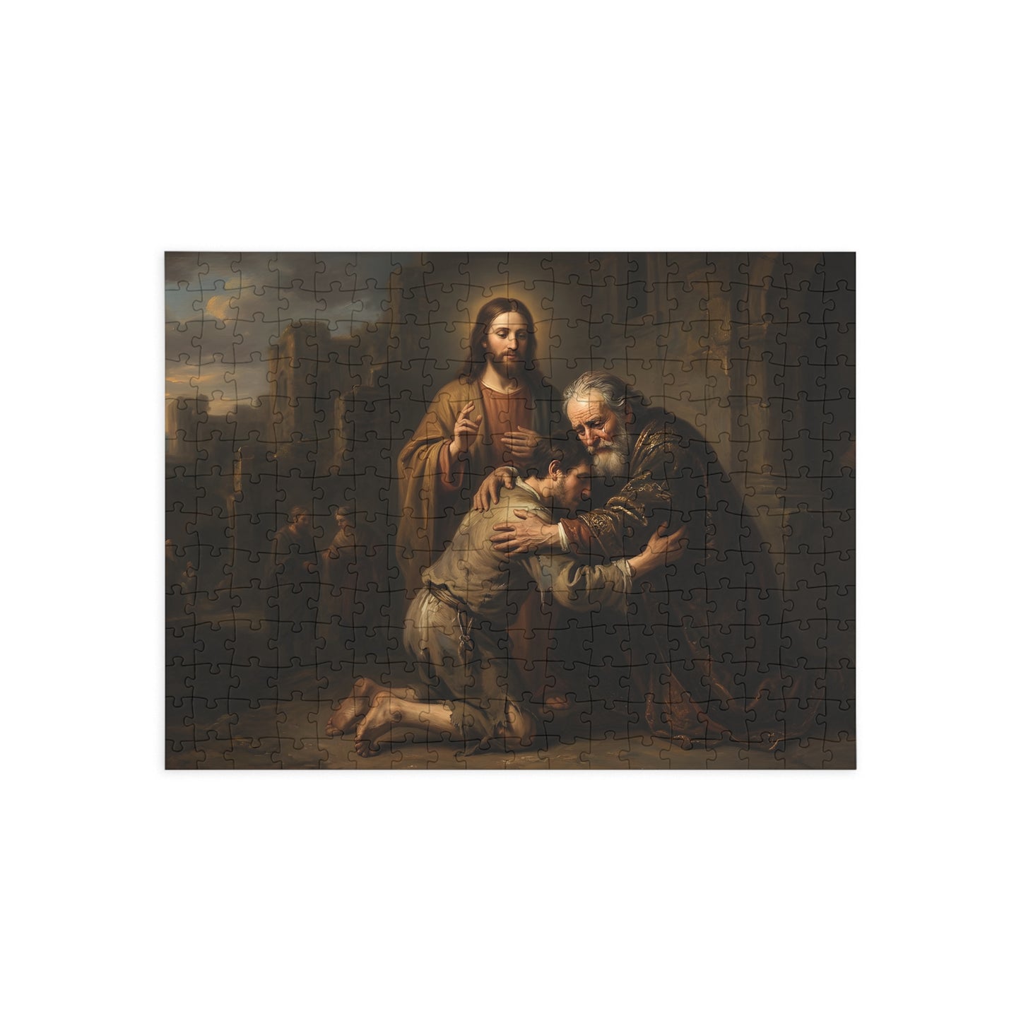 The prodigal son running toward his father - Jigsaw Puzzle