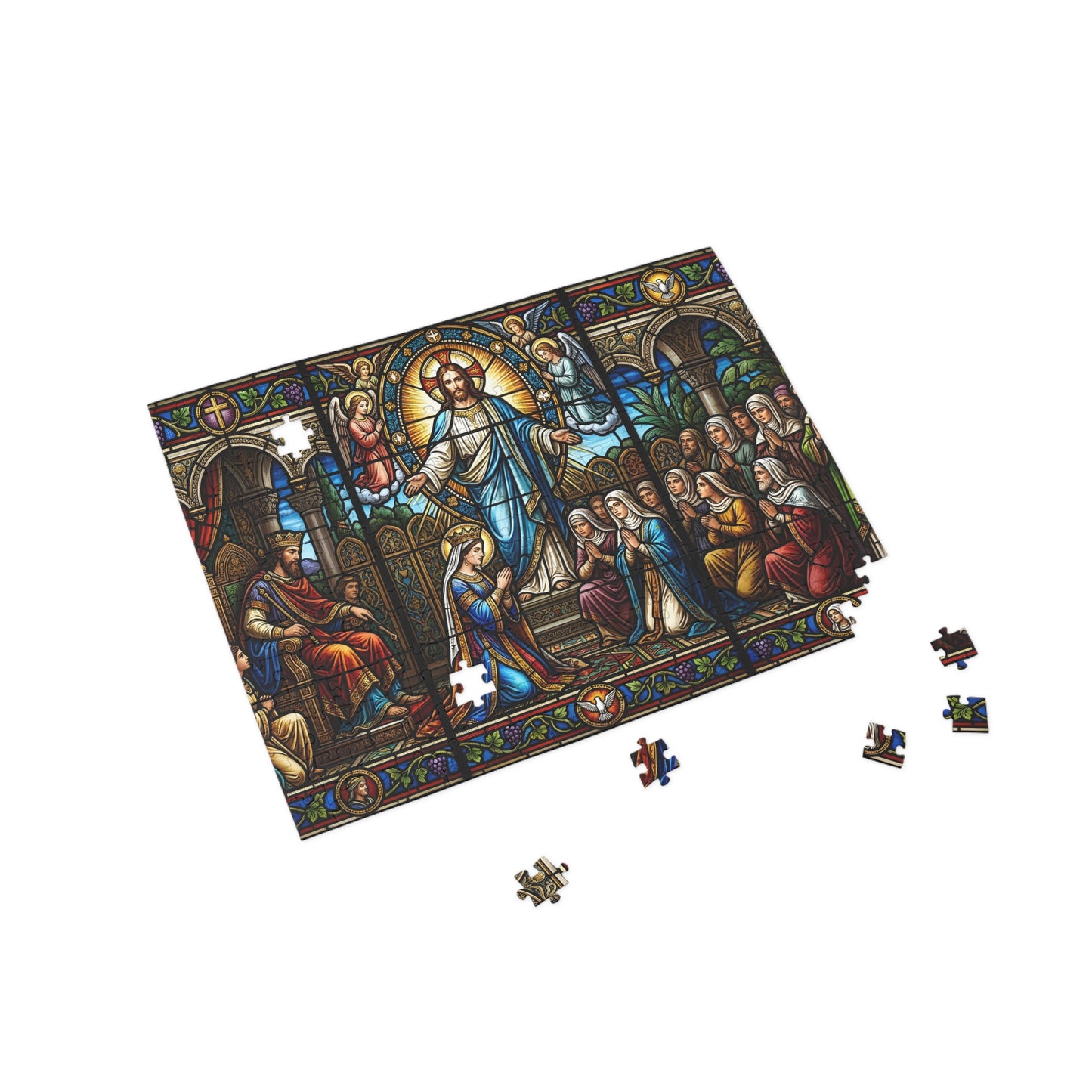 “For Such a Time As This - Esther Before King Ahasuerus” - Jigsaw Puzzle