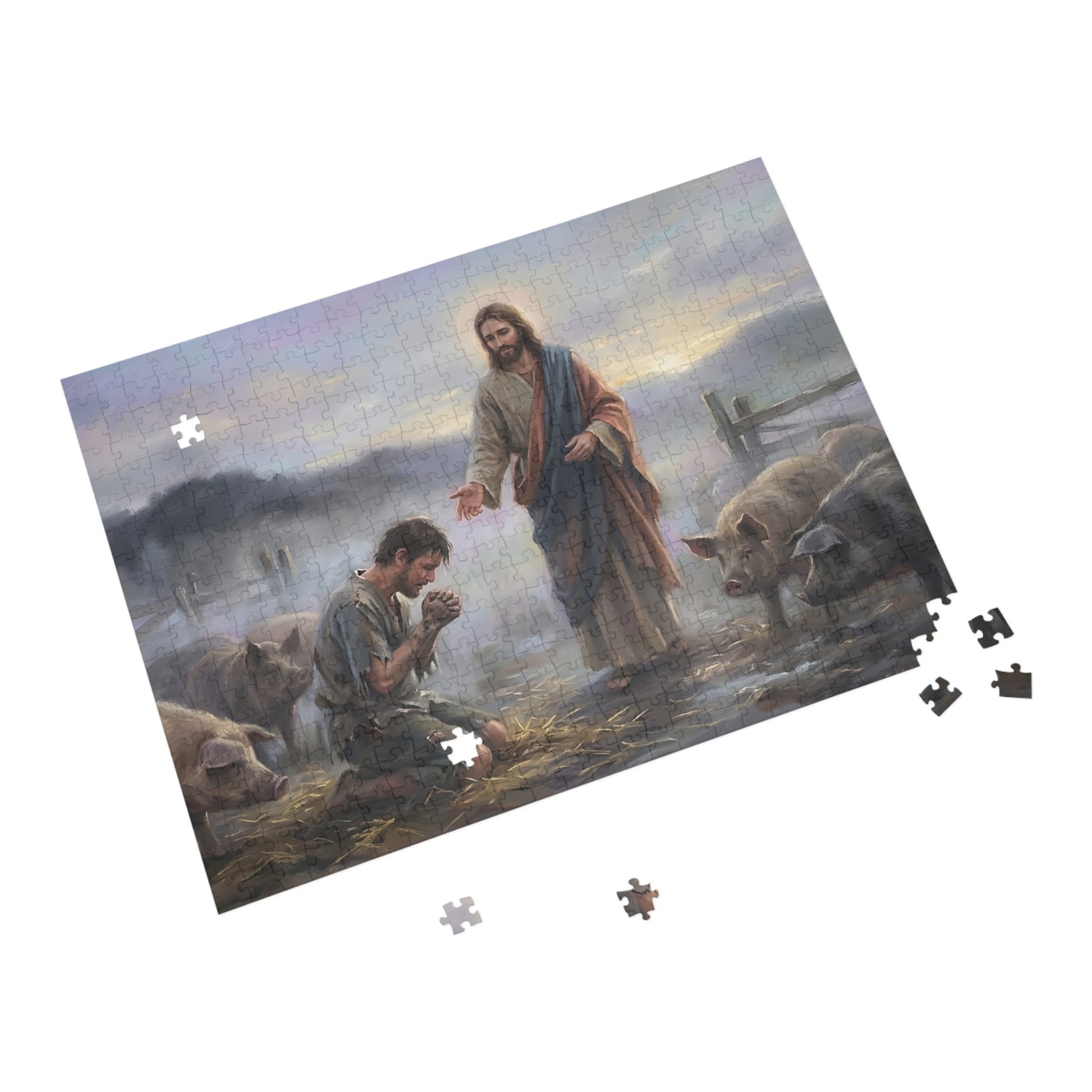 “Turning Point - The Prodigal Son's Repentance” - Jigsaw Puzzle