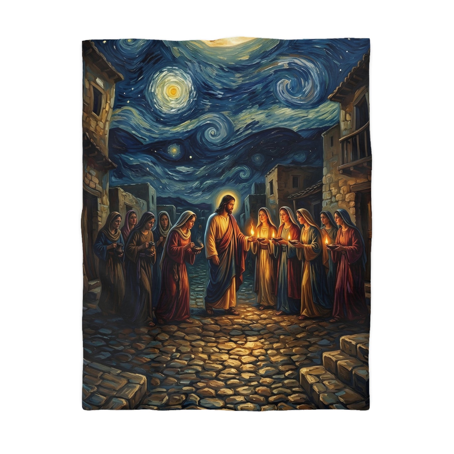 “Be Ready - Ten Virgins in Midnight Darkness” - Duvet Cover