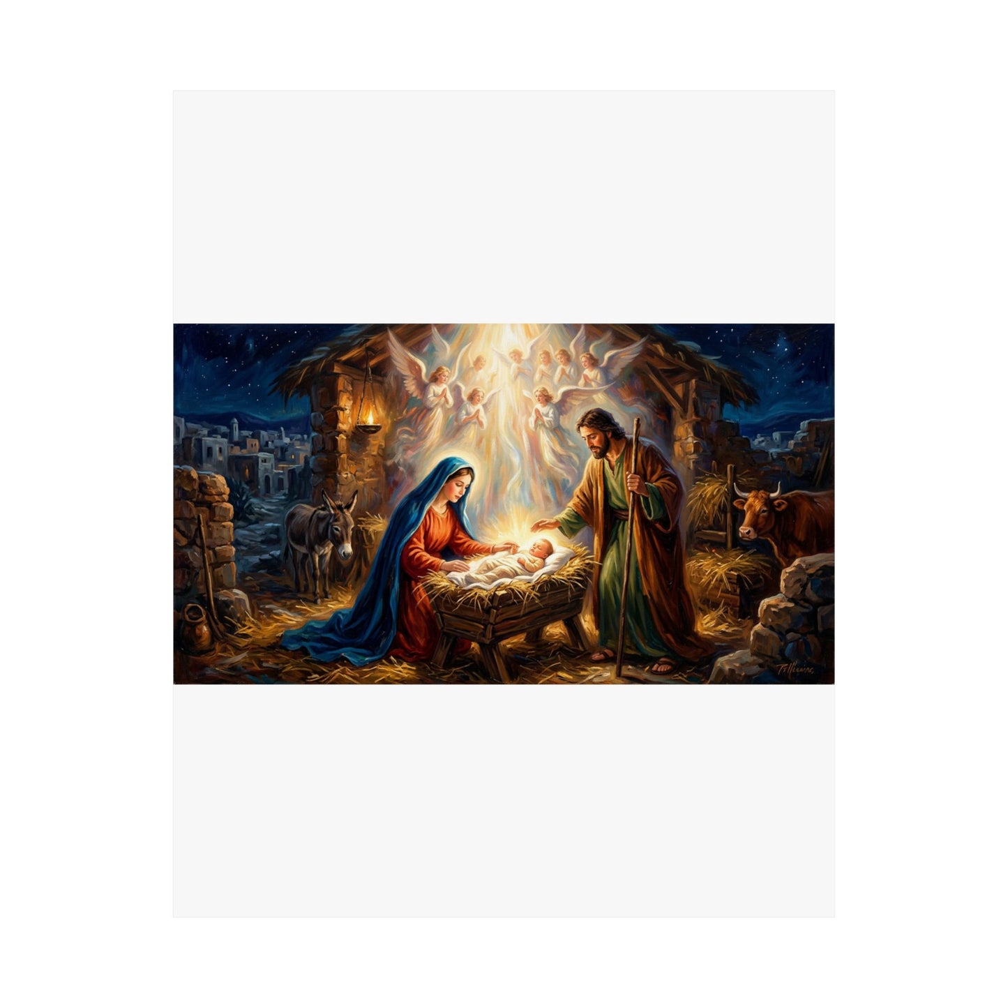 “Glory to God - The Nativity at Bethlehem” - Poster