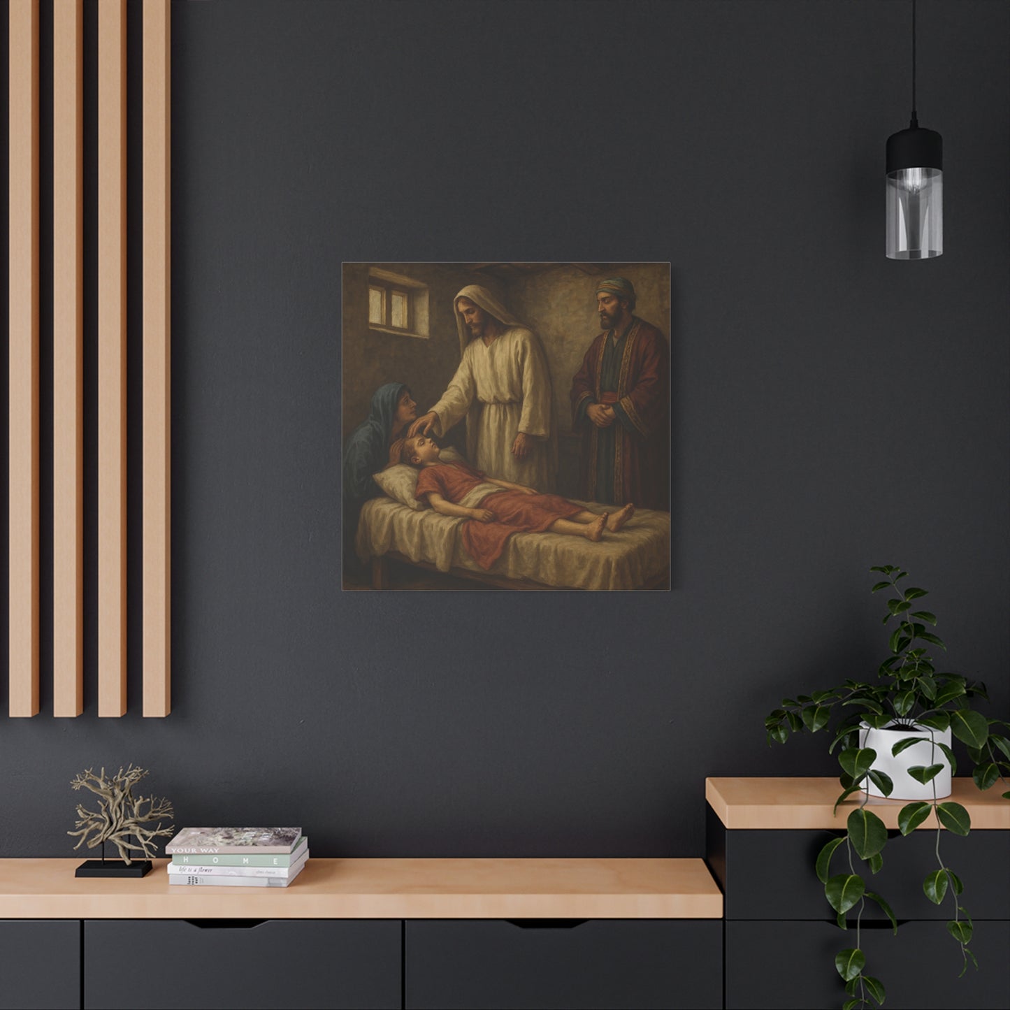 “The Healing Word – Jesus Restores the Nobleman’s Son” - Canvas Art