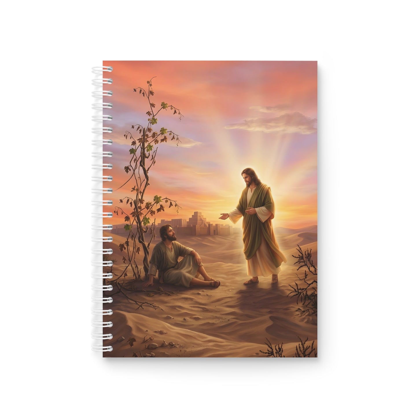 “Withered Vine - Jonah's Lesson in Mercy” - Spiral Notebook