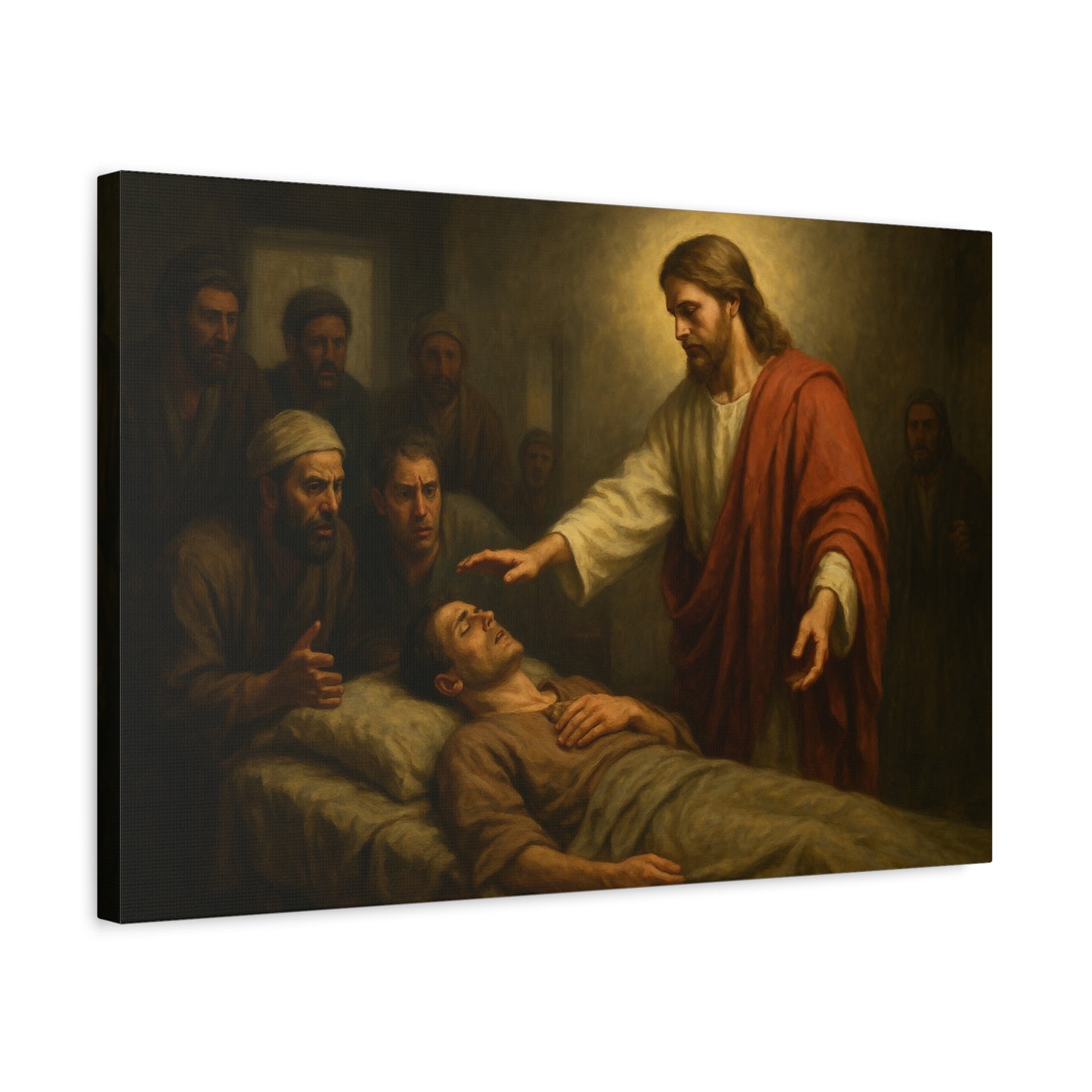“Rise and Walk – Jesus Heals the Paralyzed Man” - Canvas Art