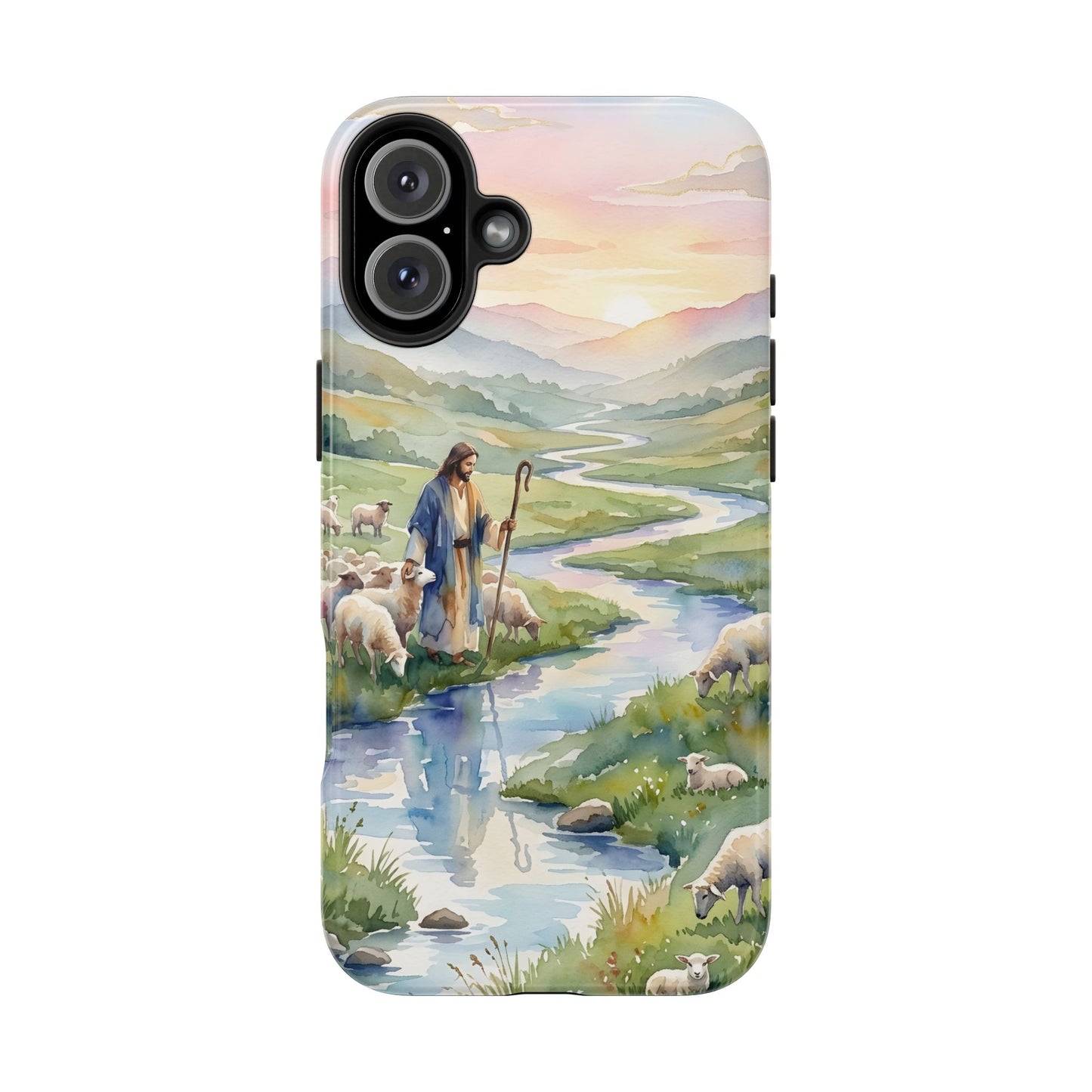 “Still Waters - Shepherd Leads His Flock” - Phone Case