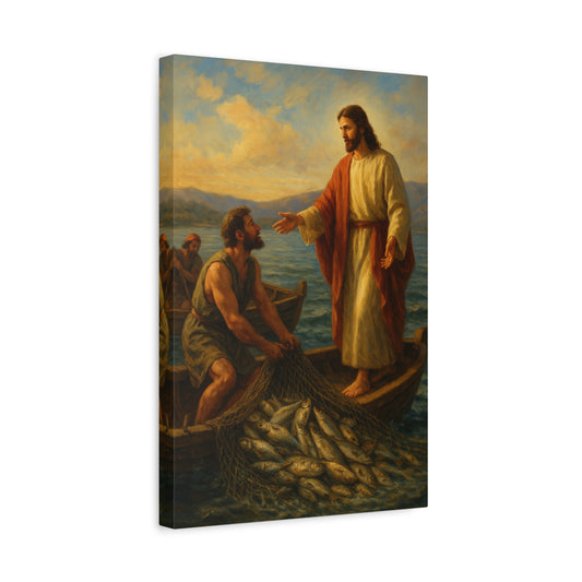 “The Miraculous Catch – Calling of the First Disciples” - Canvas Art
