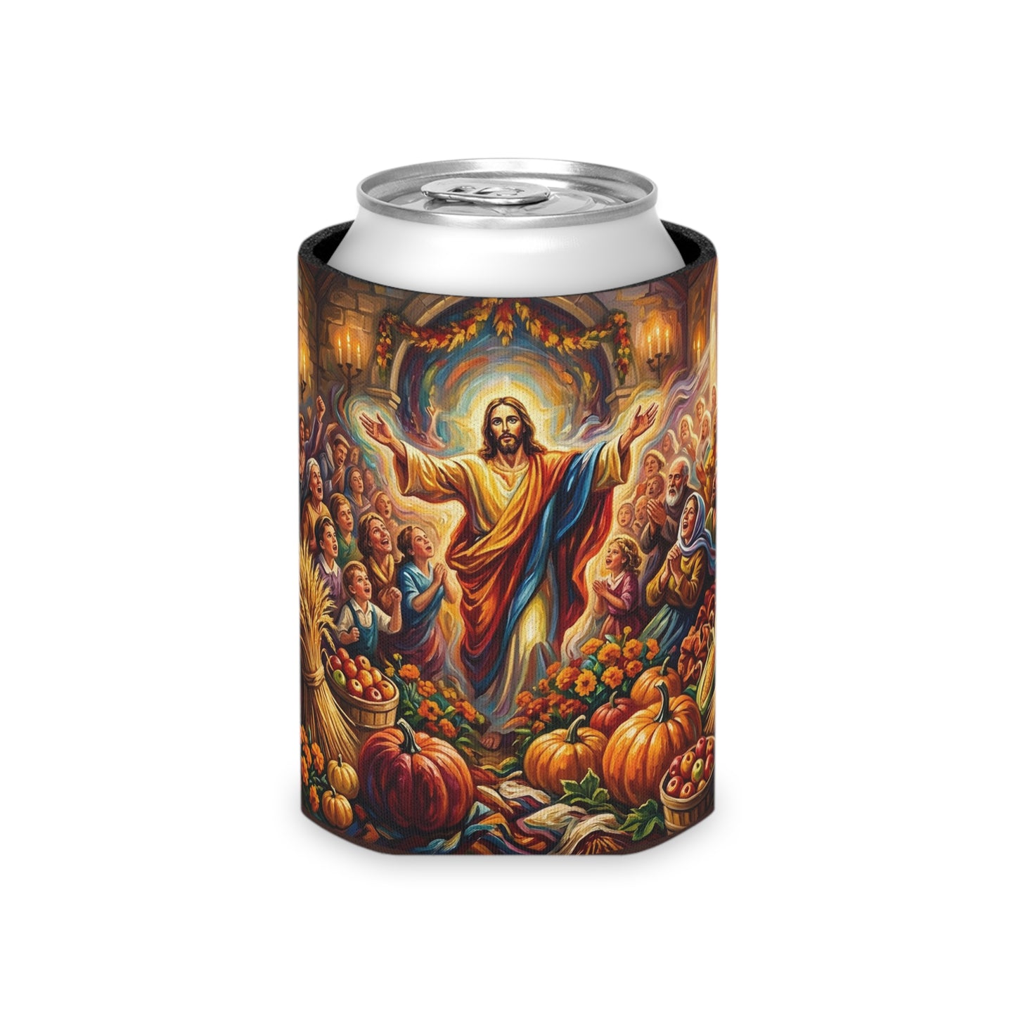 “Bountiful Blessings - A Harvest of Thanksgiving” - Can Cooler