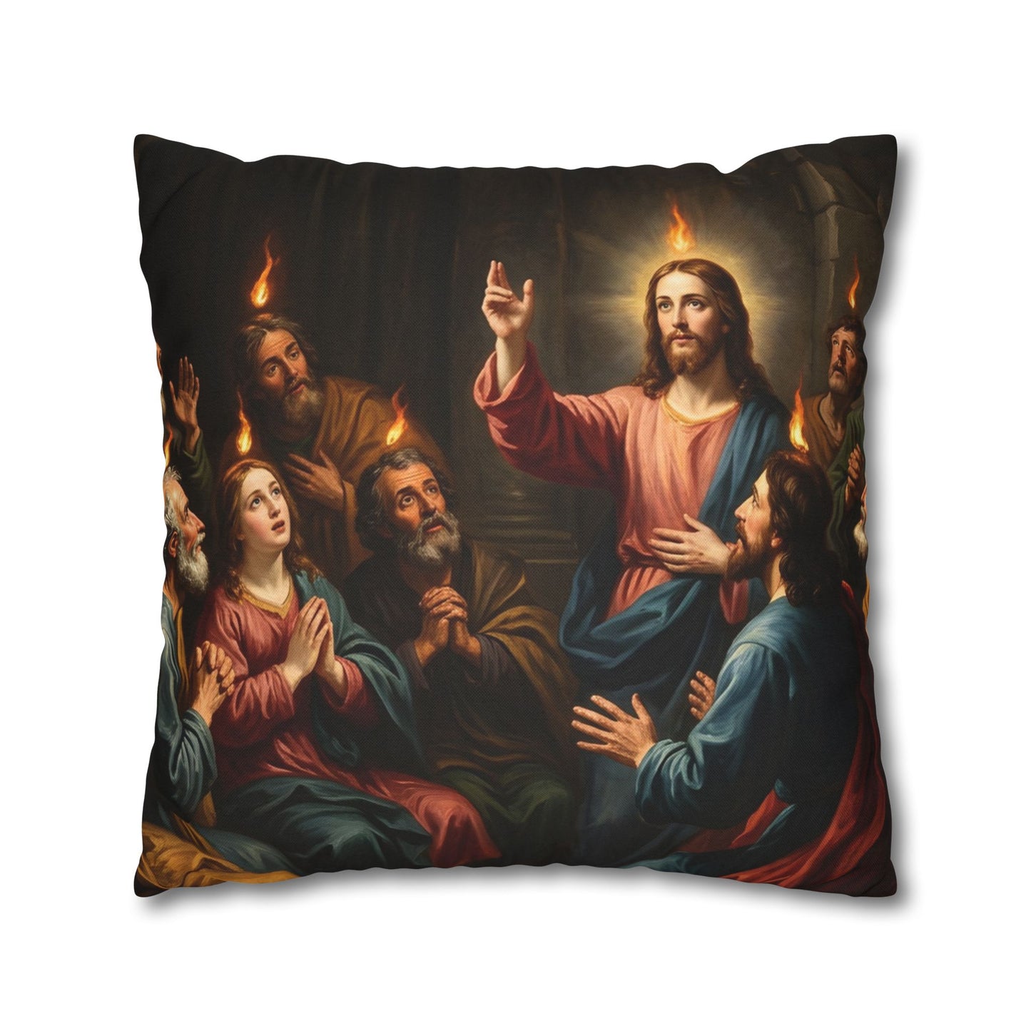 “Tongues of Fire - The Pentecost Outpouring” - Pillowcase