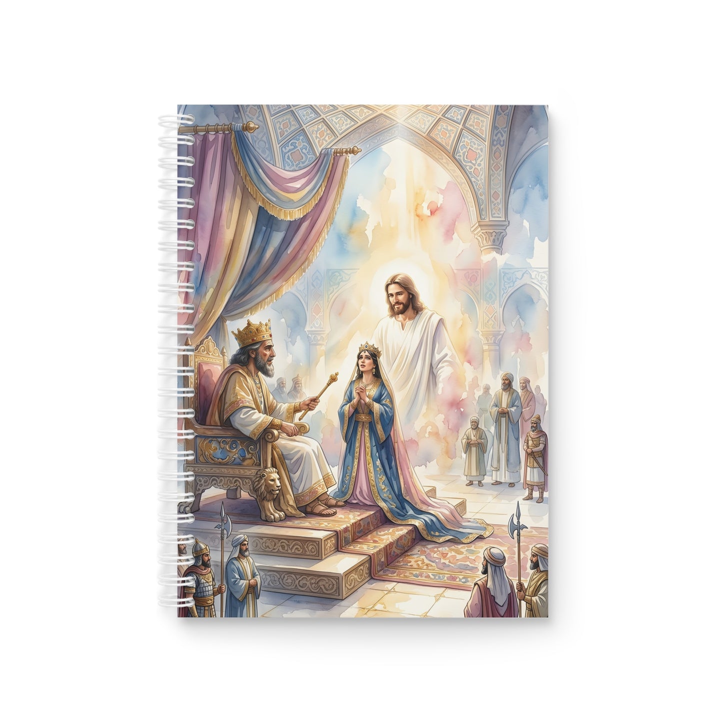 “For Such a Time - Esther Before Ahasuerus” - Spiral Notebook