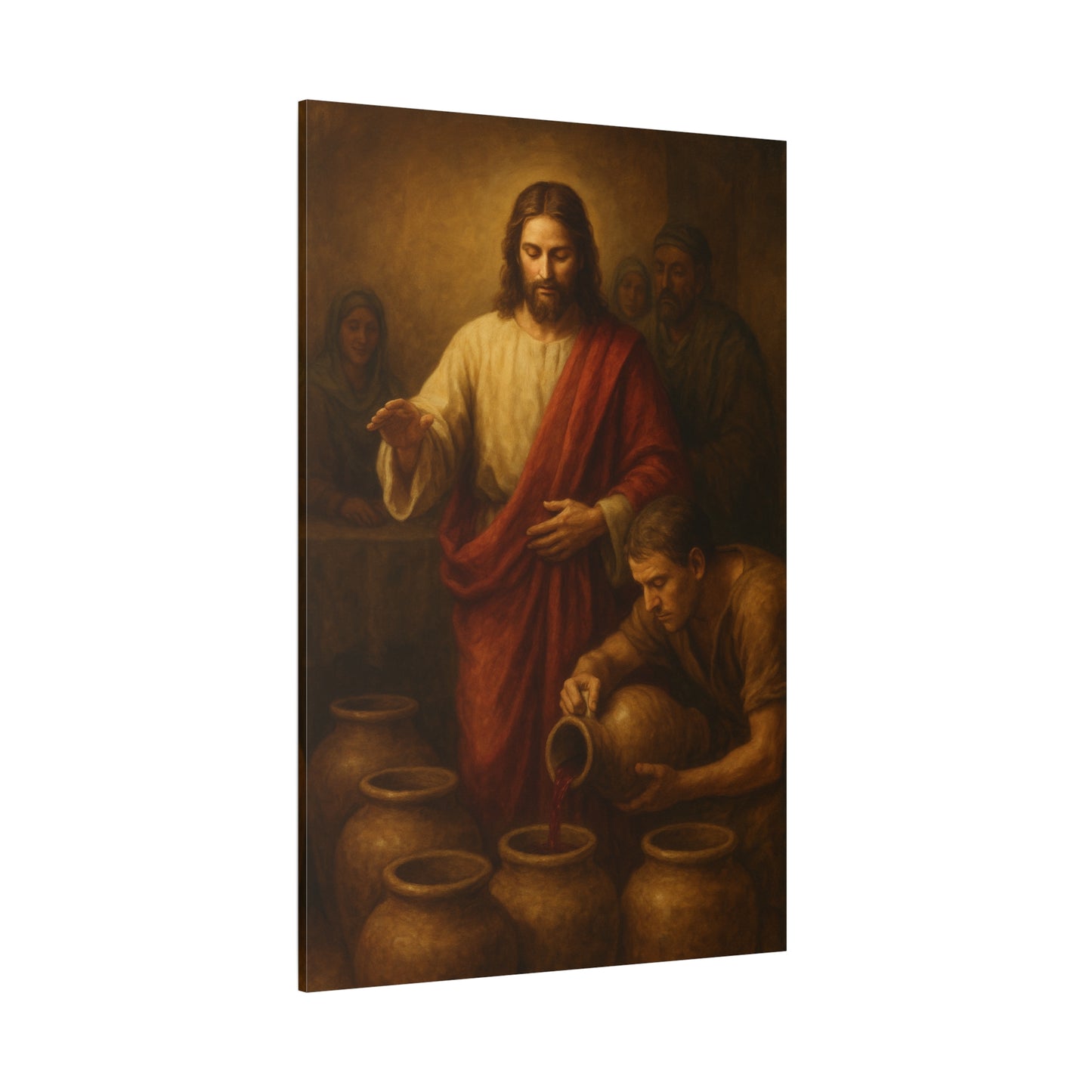 “Water into Wine – The First Miracle at Cana” - Canvas Art