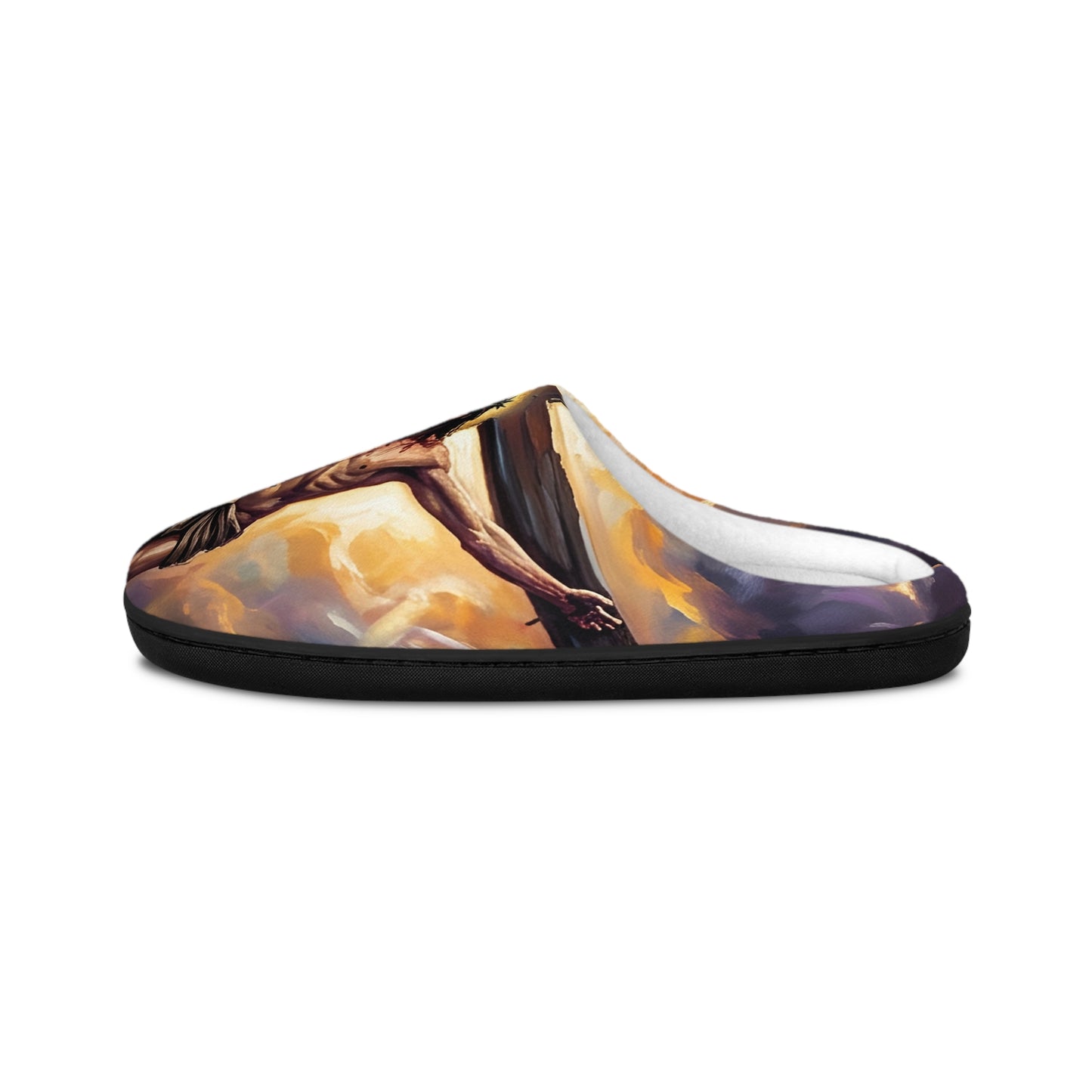 “It Is Finished - The Crucifixion at Calvary” - Indoor Slippers
