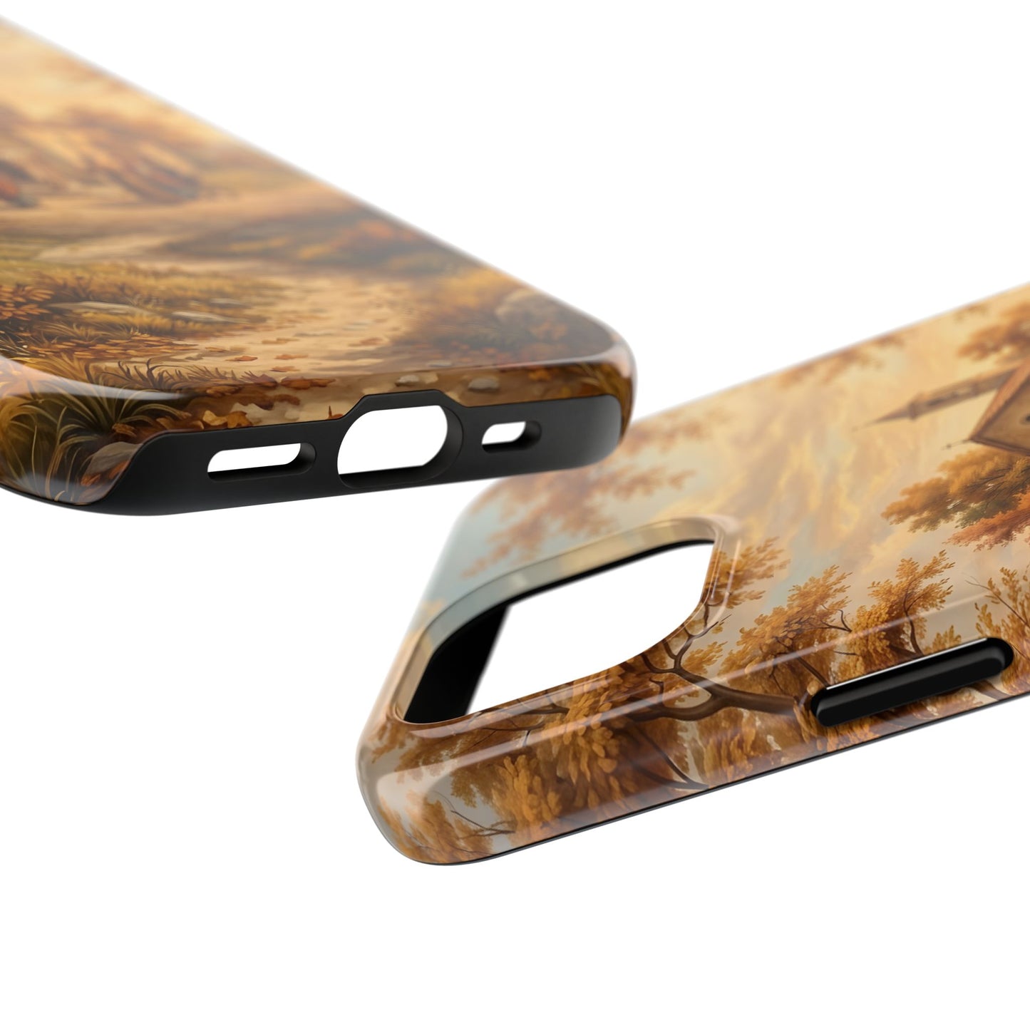 “Sanctuary in Serenity - Autumn's Golden Embrace” - Phone Case