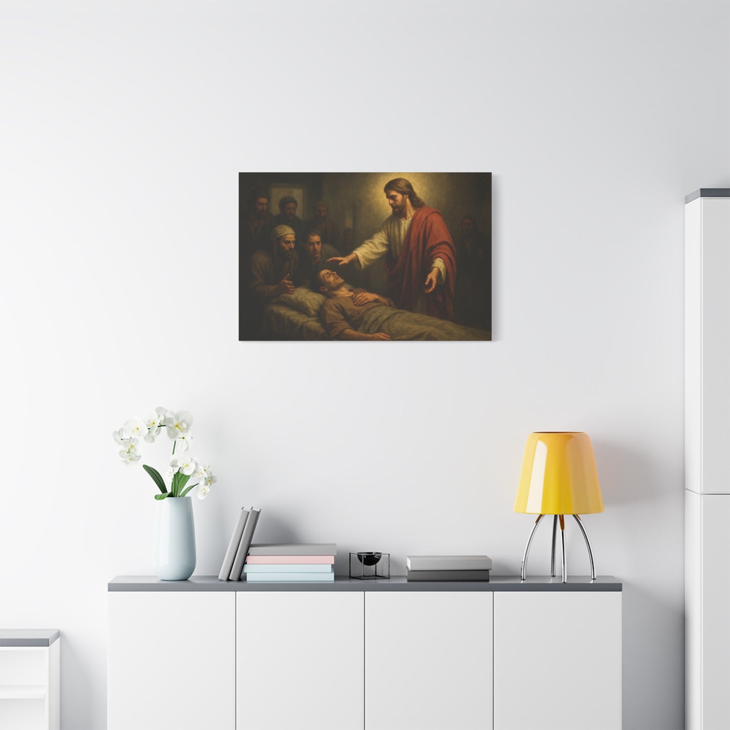“Rise and Walk – Jesus Heals the Paralyzed Man” - Canvas Art