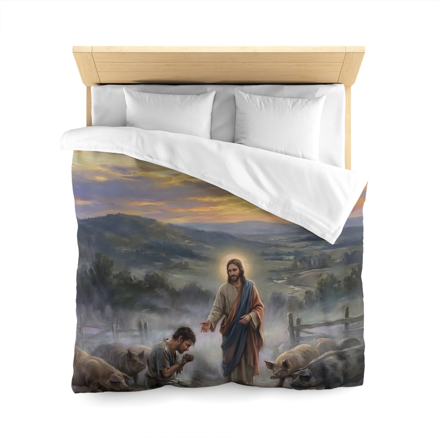“Turning Point - The Prodigal Son's Repentance” - Duvet Cover