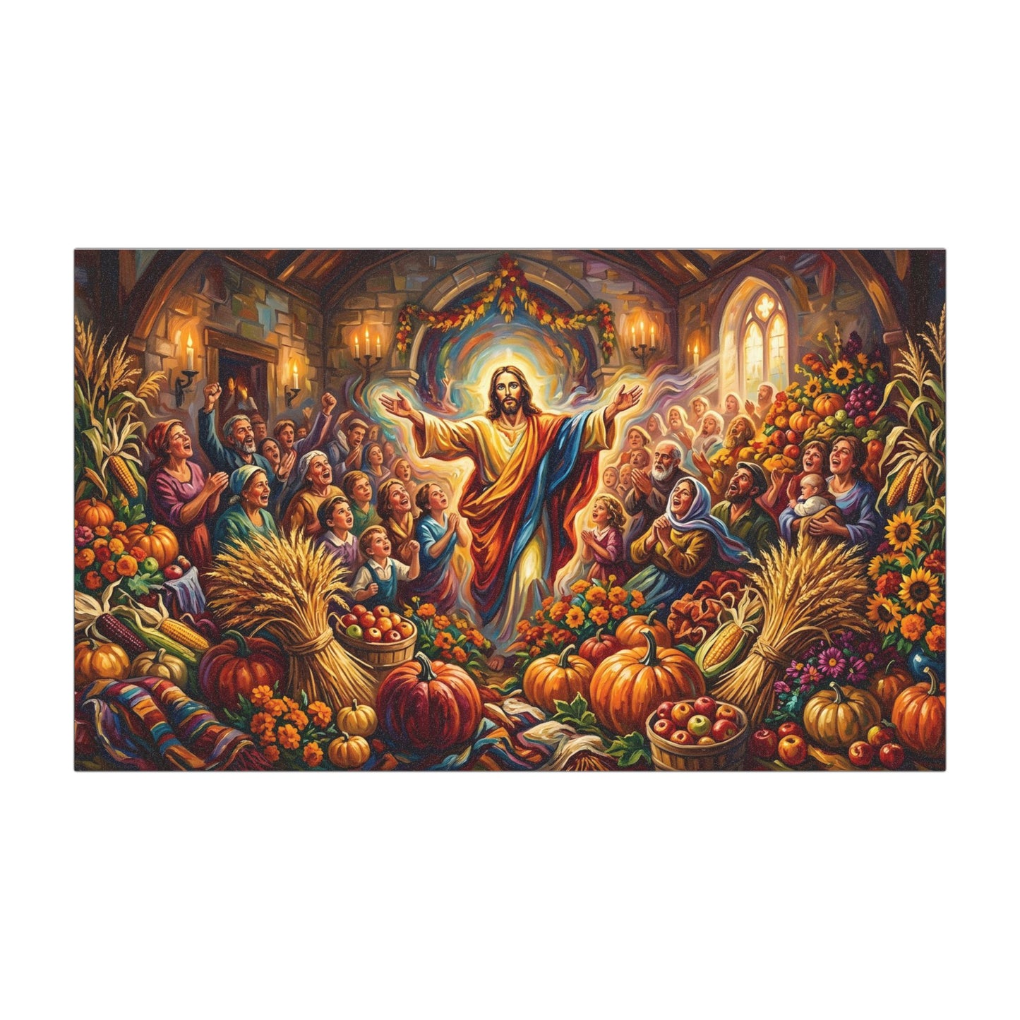 “Bountiful Blessings - A Harvest of Thanksgiving” - Car Magnet