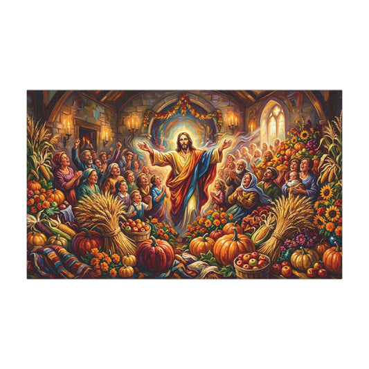 “Bountiful Blessings - A Harvest of Thanksgiving” - Car Magnet