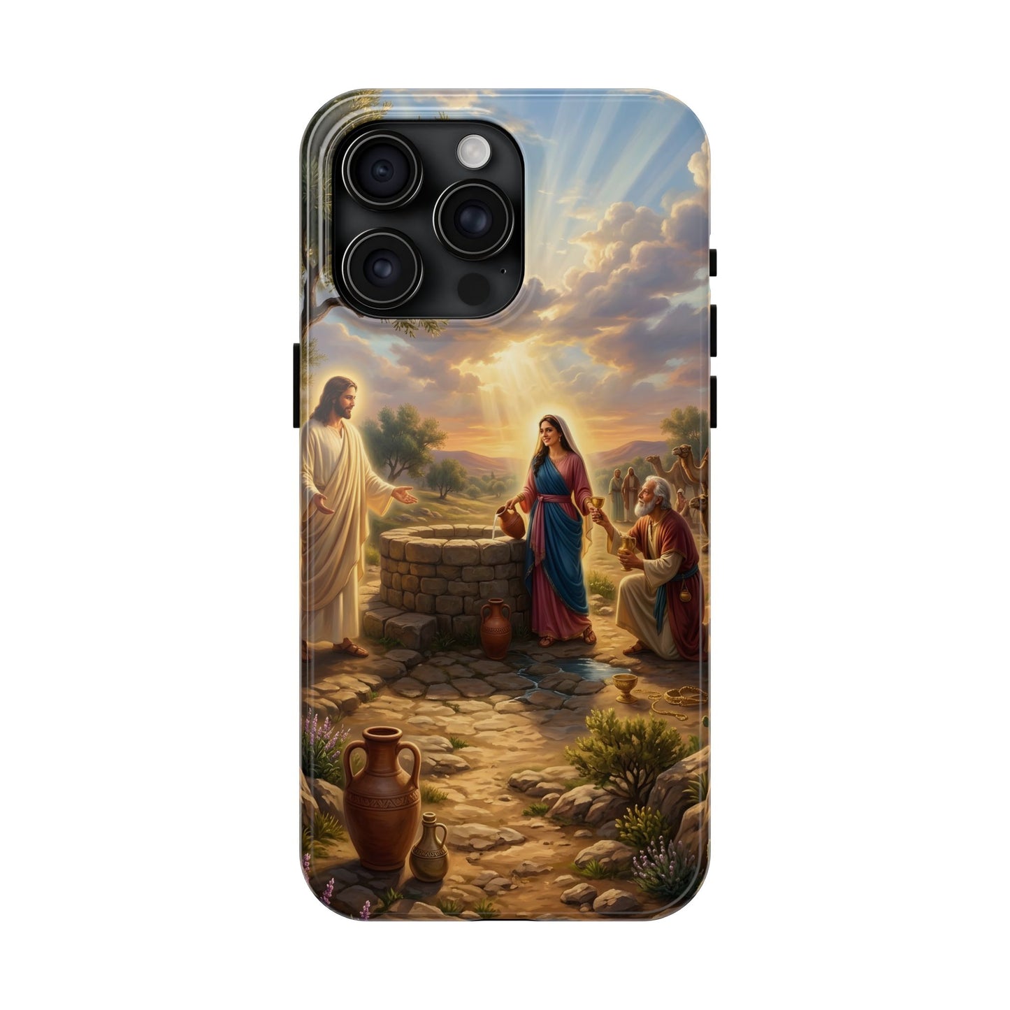 “Providence Unveiled - Rebekah at the Well” - Phone Case