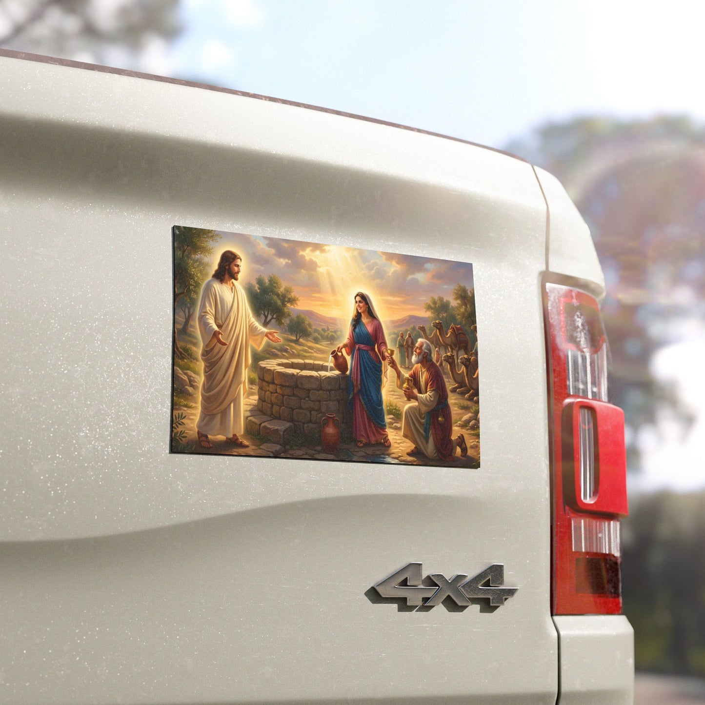 “Providence Unveiled - Rebekah at the Well” - Car Magnet