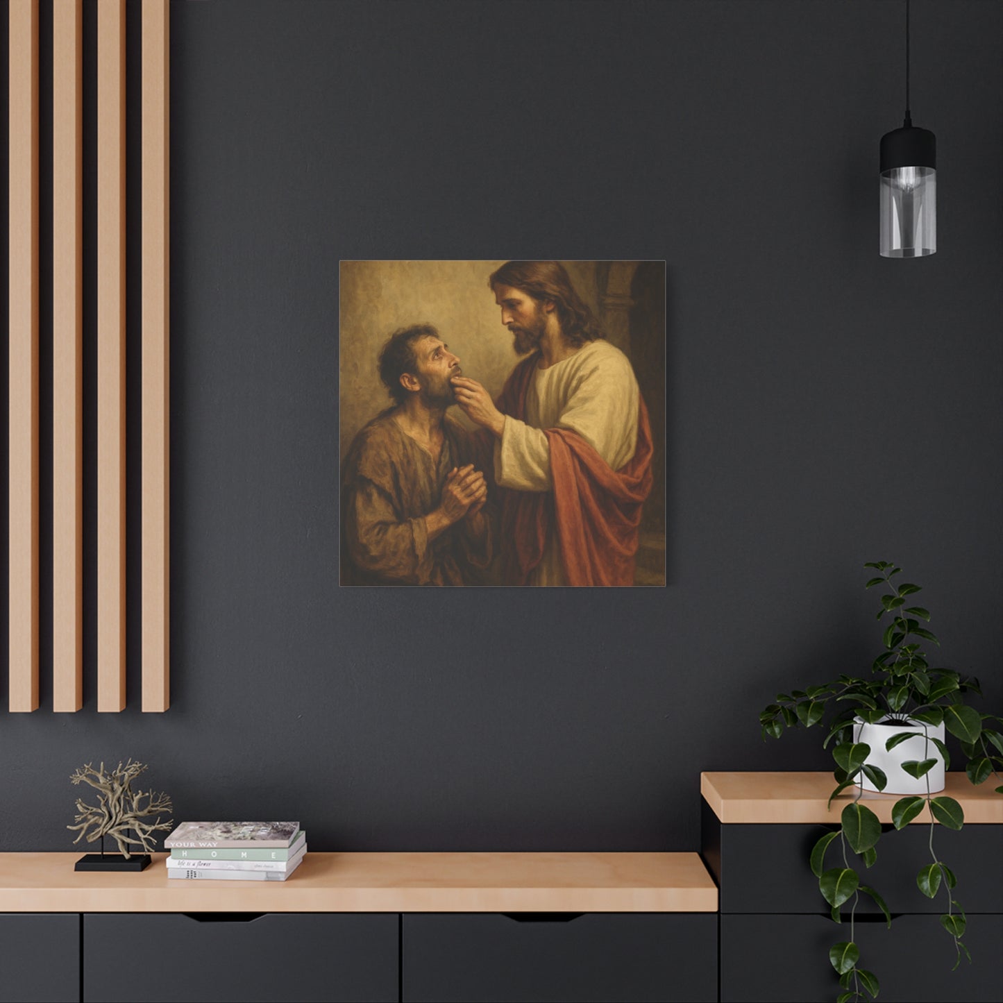 “He Spoke Plainly – Jesus Loosens the Tongue of the Mute” - Canvas Art