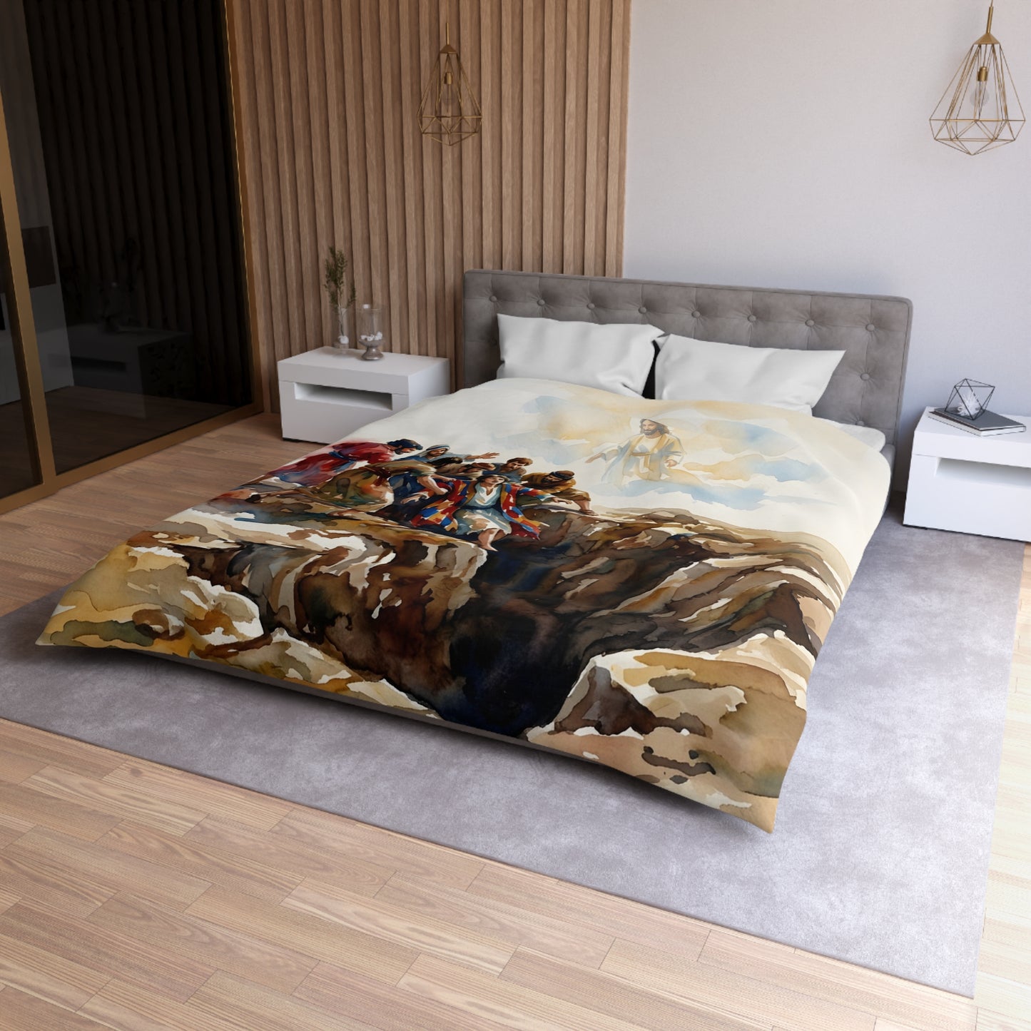 “Betrayal and Providence - Joseph in the Pit” - Duvet Cover