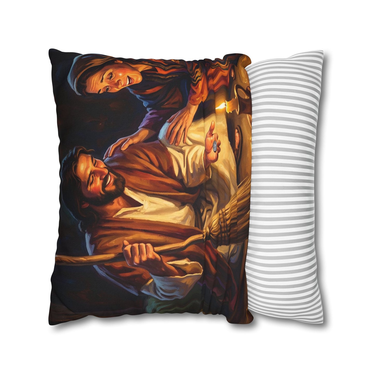 “Lost and Found - The Sweeping Woman of Luke 15” - Pillowcase