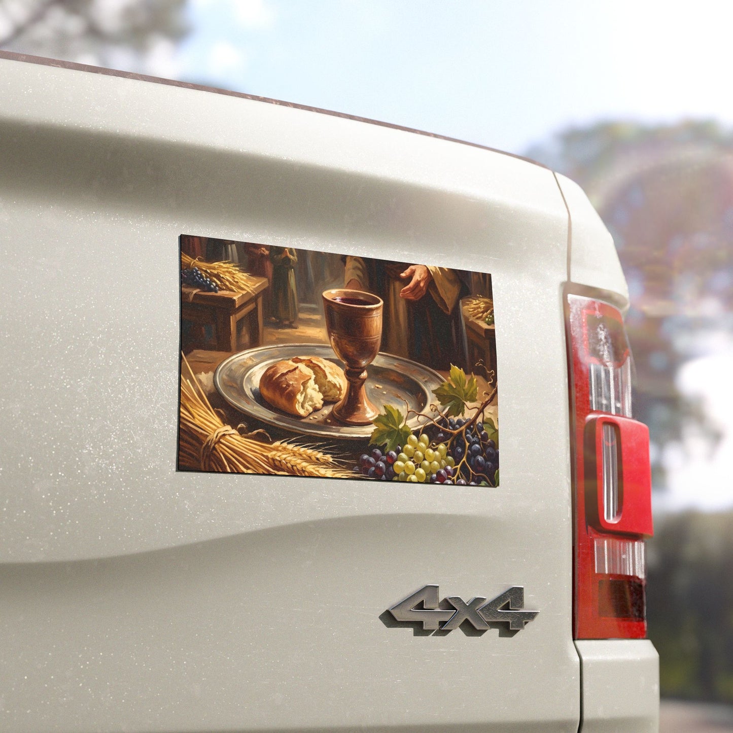 “The Harvest of Faith - Communion Still Life” - Car Magnet