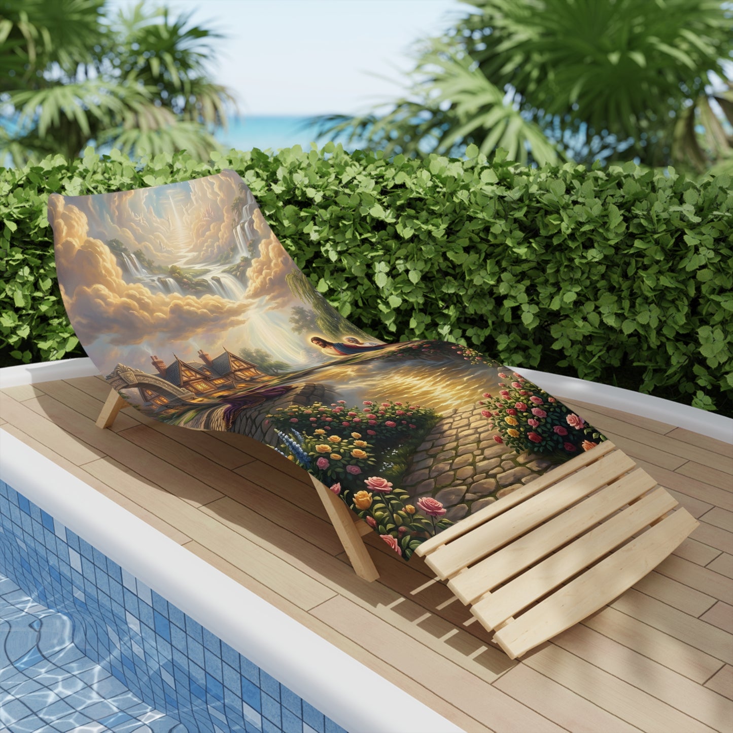 “The Great Reversal - Lazarus at the Rich Man’s Gate” - Beach Towel