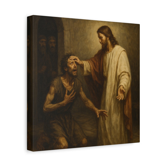 “Freedom Restored – Jesus Heals the Demon-Possessed Man” - Canvas Art