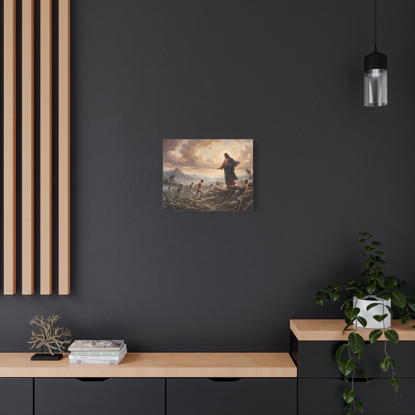 “Valley of Dry Bones - Ezekiel 37 Resurrection” - Canvas Art