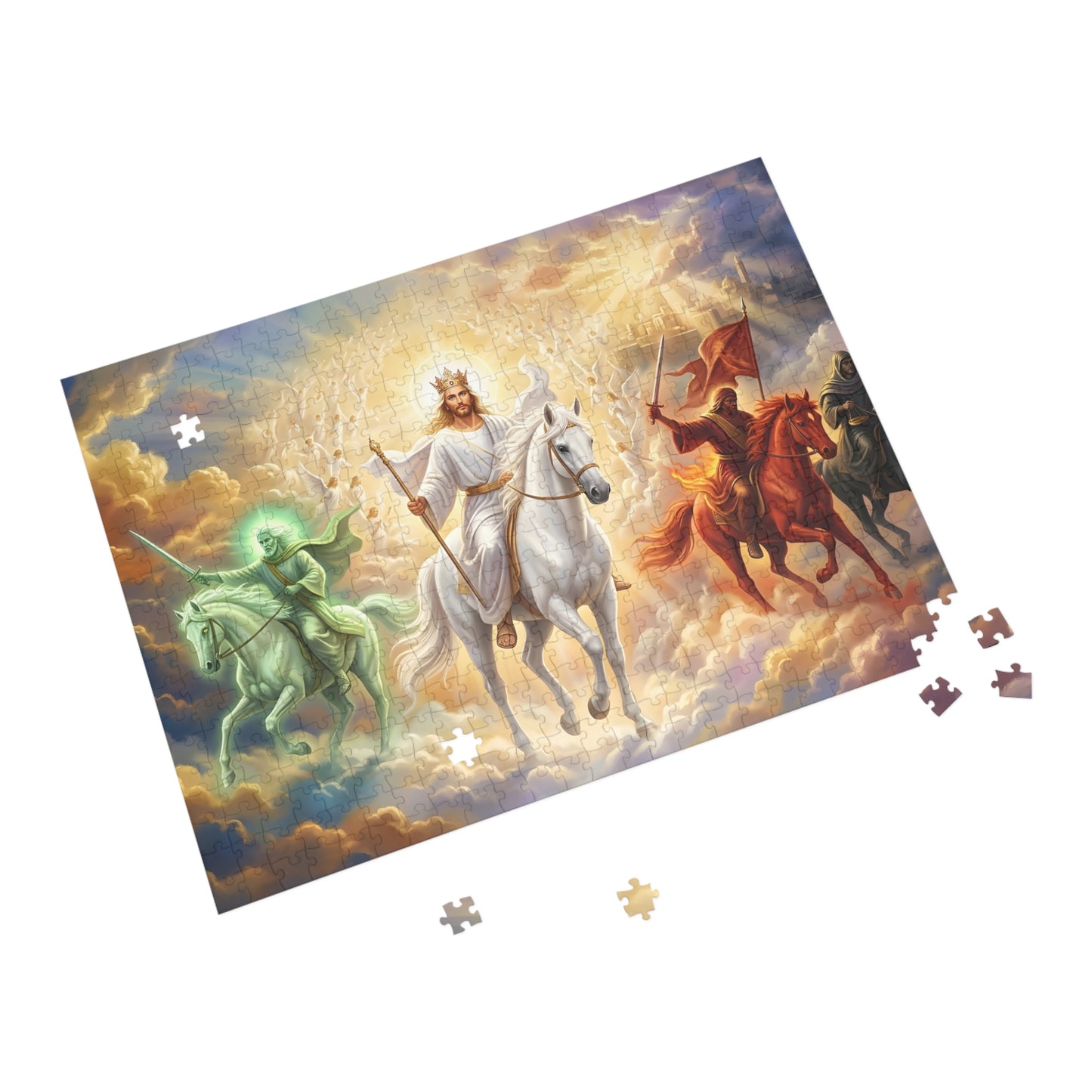 “Behold, A Pale Horse - The Four Horsemen” - Jigsaw Puzzle