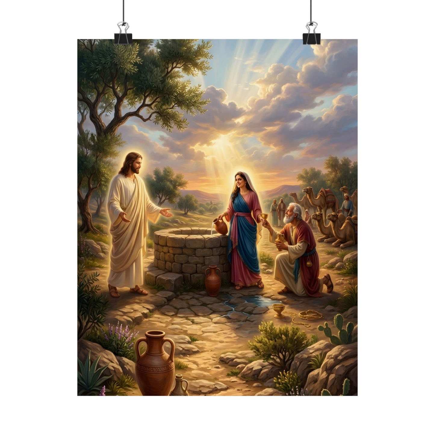 “Providence Unveiled - Rebekah at the Well” - Poster