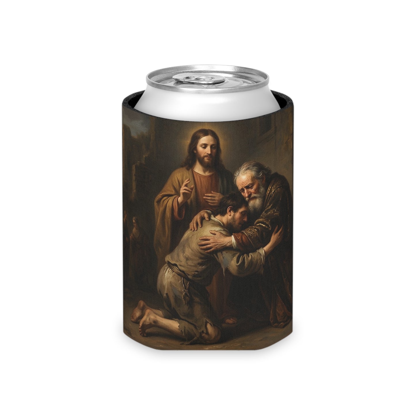 The prodigal son running toward his father - Can Cooler