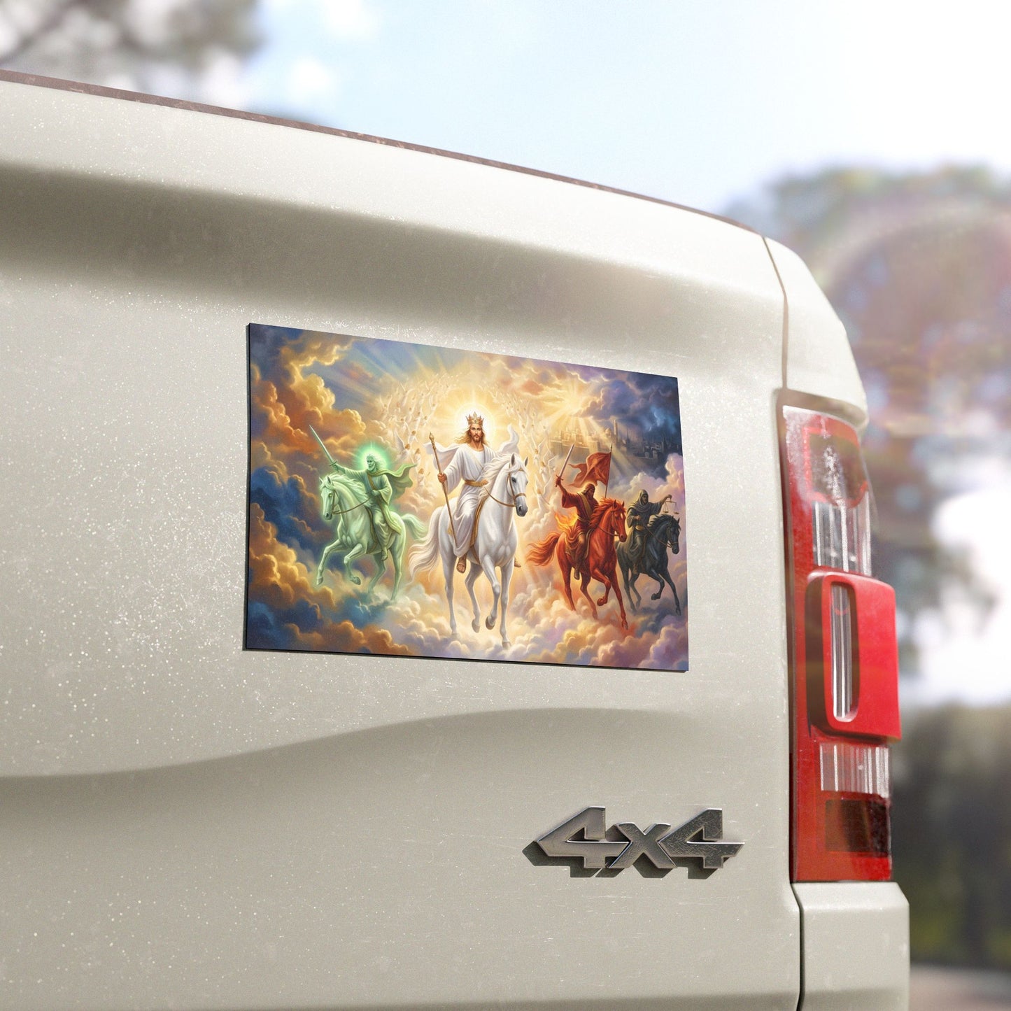 “Behold, A Pale Horse - The Four Horsemen” - Car Magnet