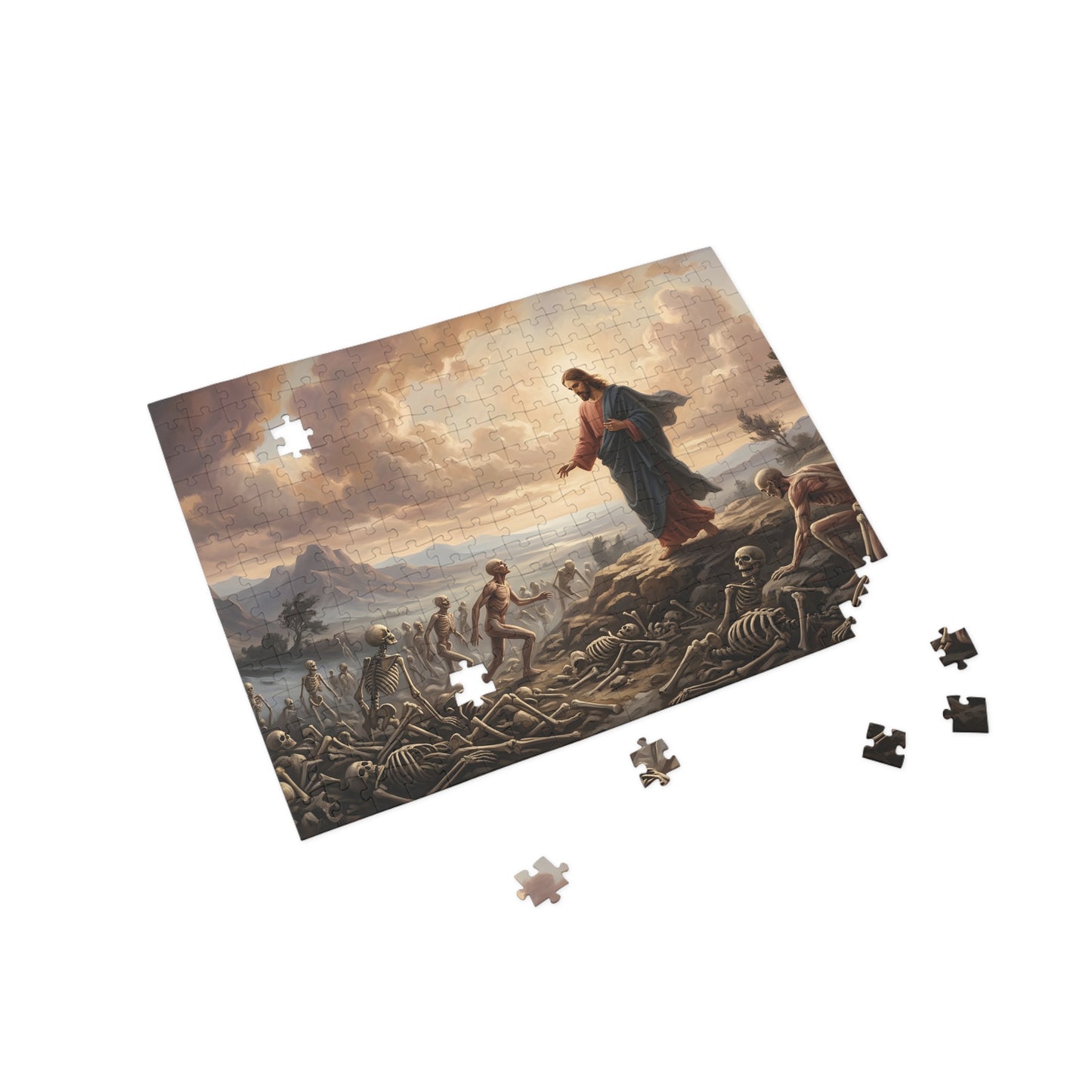 “Valley of Dry Bones - Ezekiel 37 Resurrection” - Jigsaw Puzzle