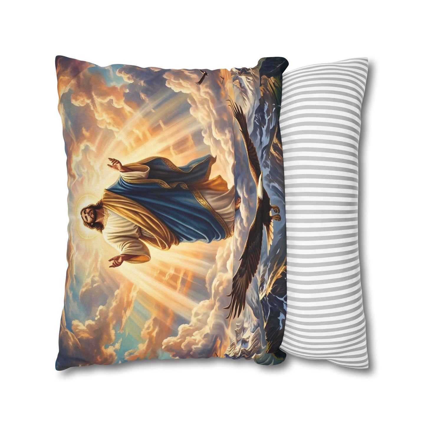“Soaring Like Eagles - Hope in the Lord Over Mountains” - Pillowcase