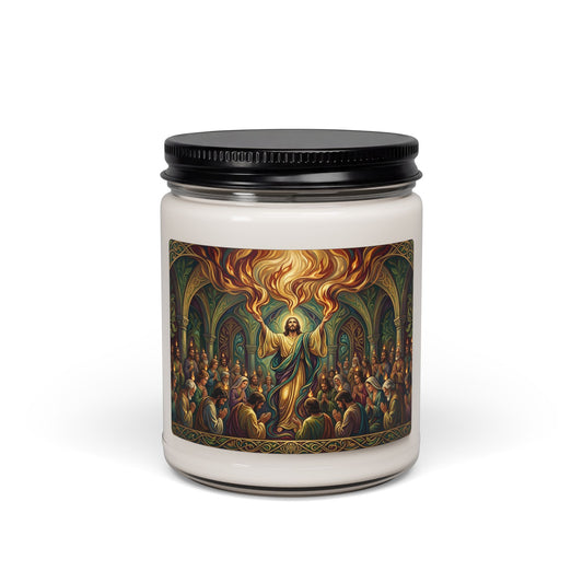 “Spirit Poured Out - Pentecost Flames Descending” - Scented Candle