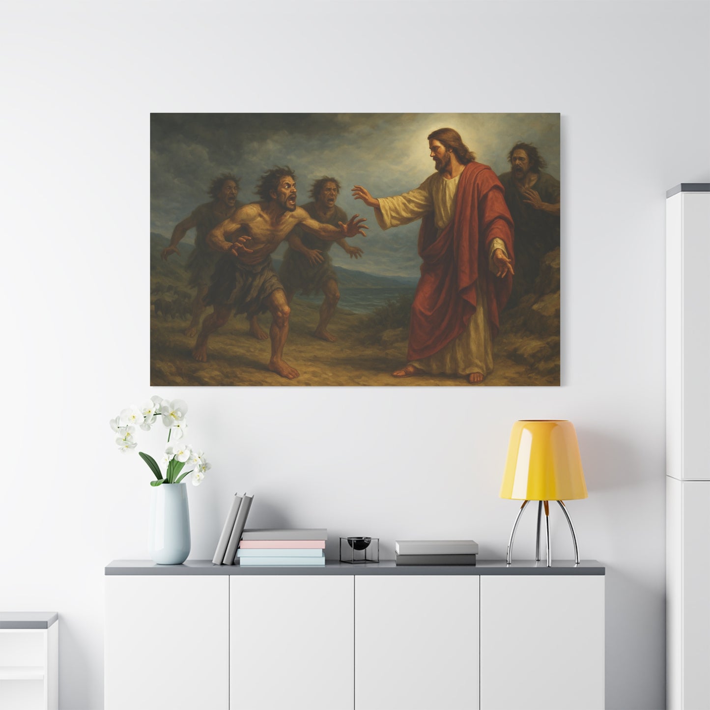 “Legion Cast Out – Jesus Heals the Possessed Man” - Canvas Art