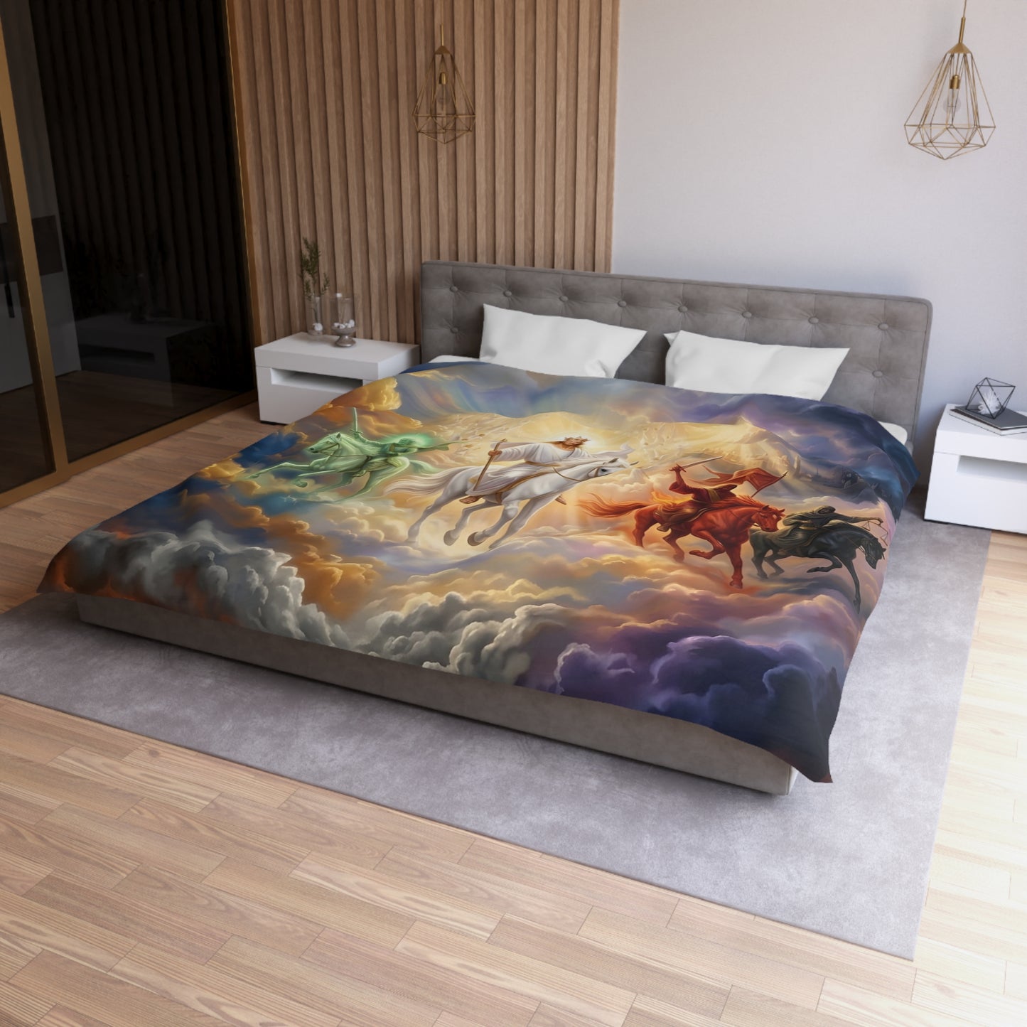 “Behold, A Pale Horse - The Four Horsemen” - Duvet Cover