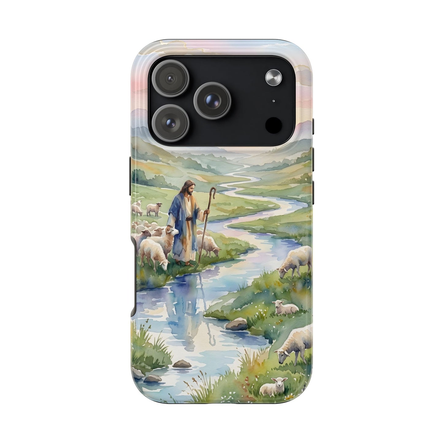 “Still Waters - Shepherd Leads His Flock” - Phone Case