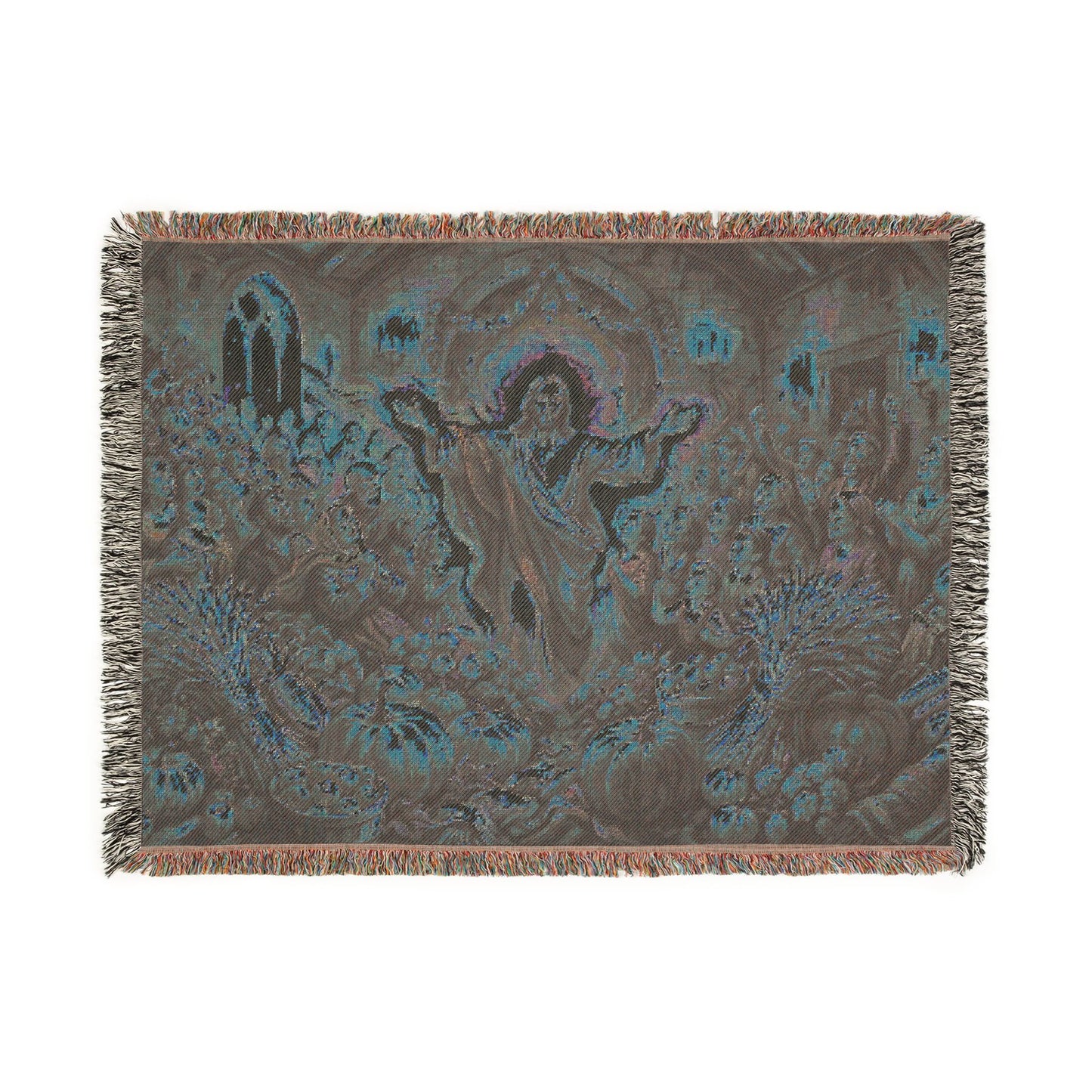 “Bountiful Blessings - A Harvest of Thanksgiving” - Woven Blanket