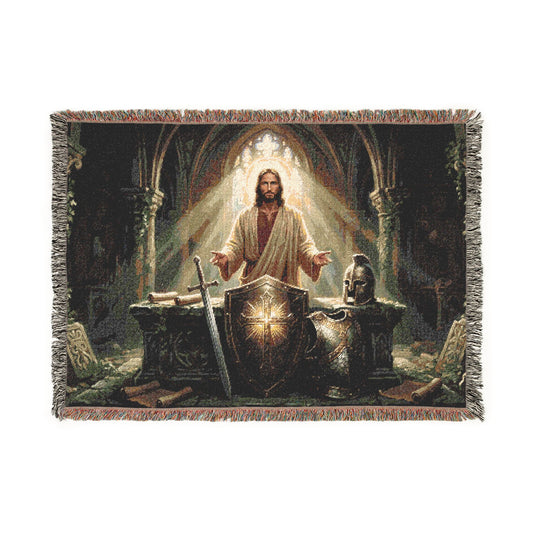“Stand Firm - The Armor of God” - Woven Blanket